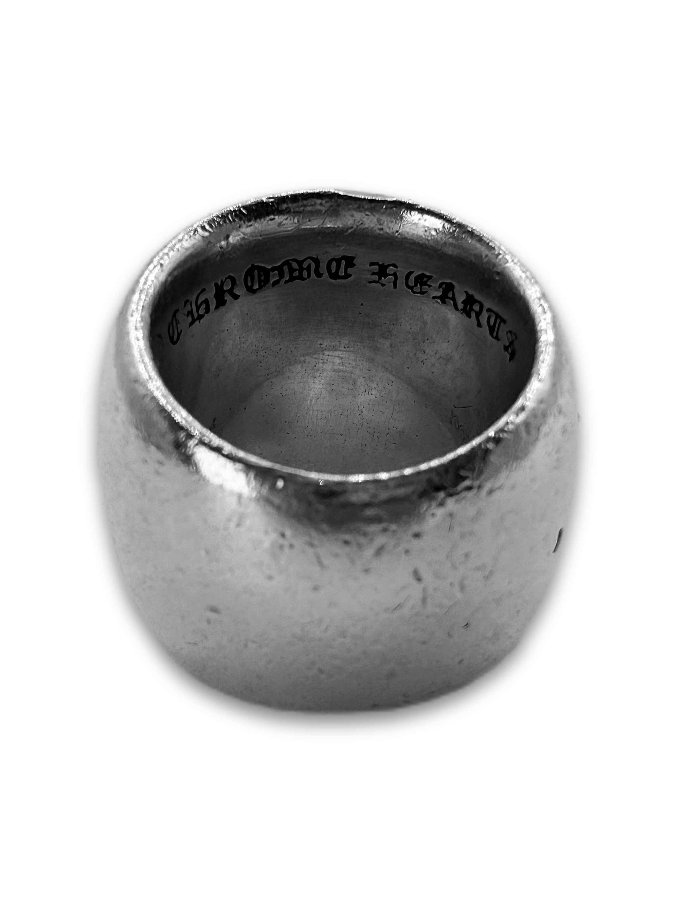 Chrome Hearts ‘Oval’ Etched .925 Silver Ring