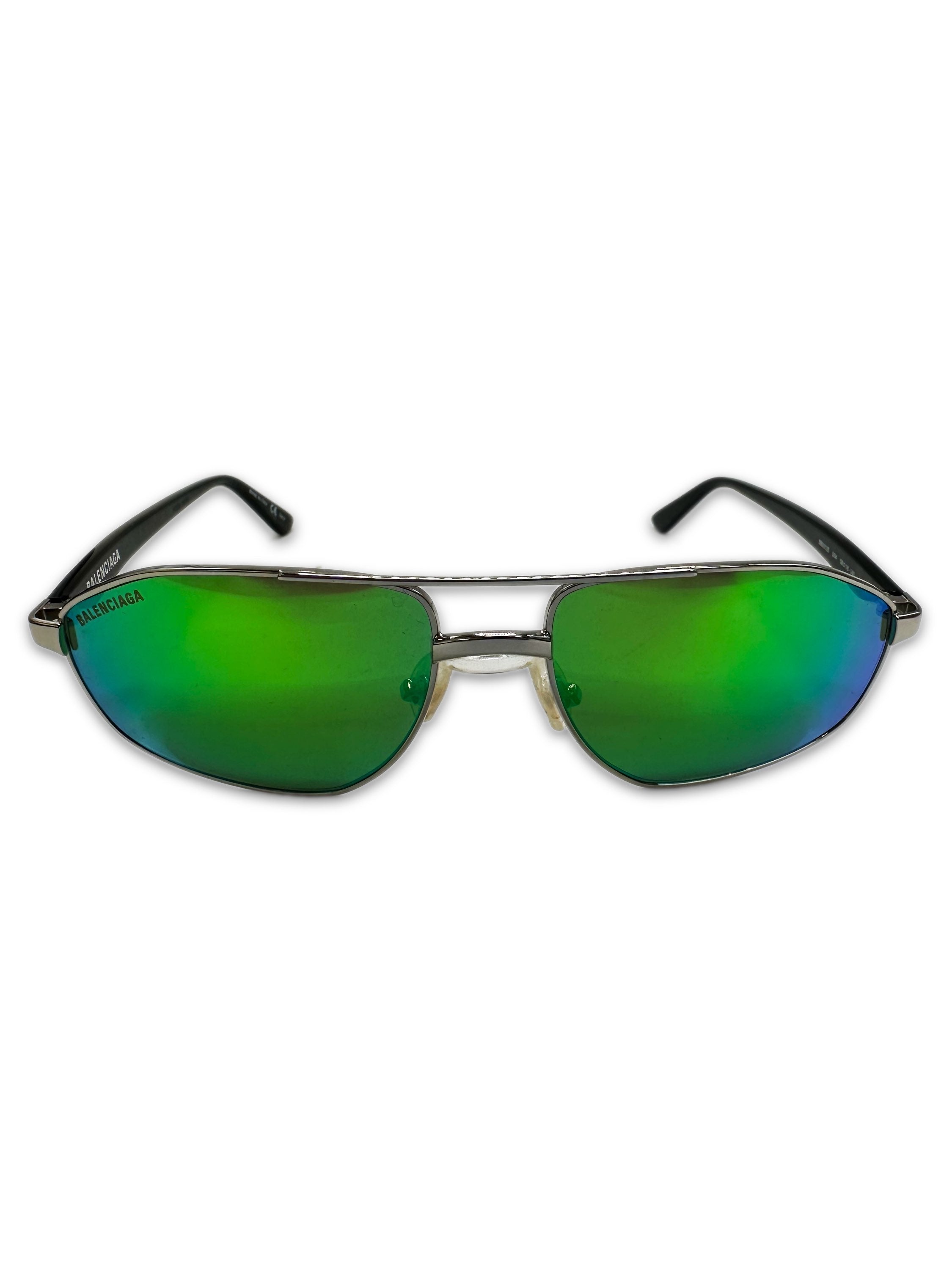2019 Balenciaga ‘Iridescent’ Aviator Frame Gradient Sunglasses