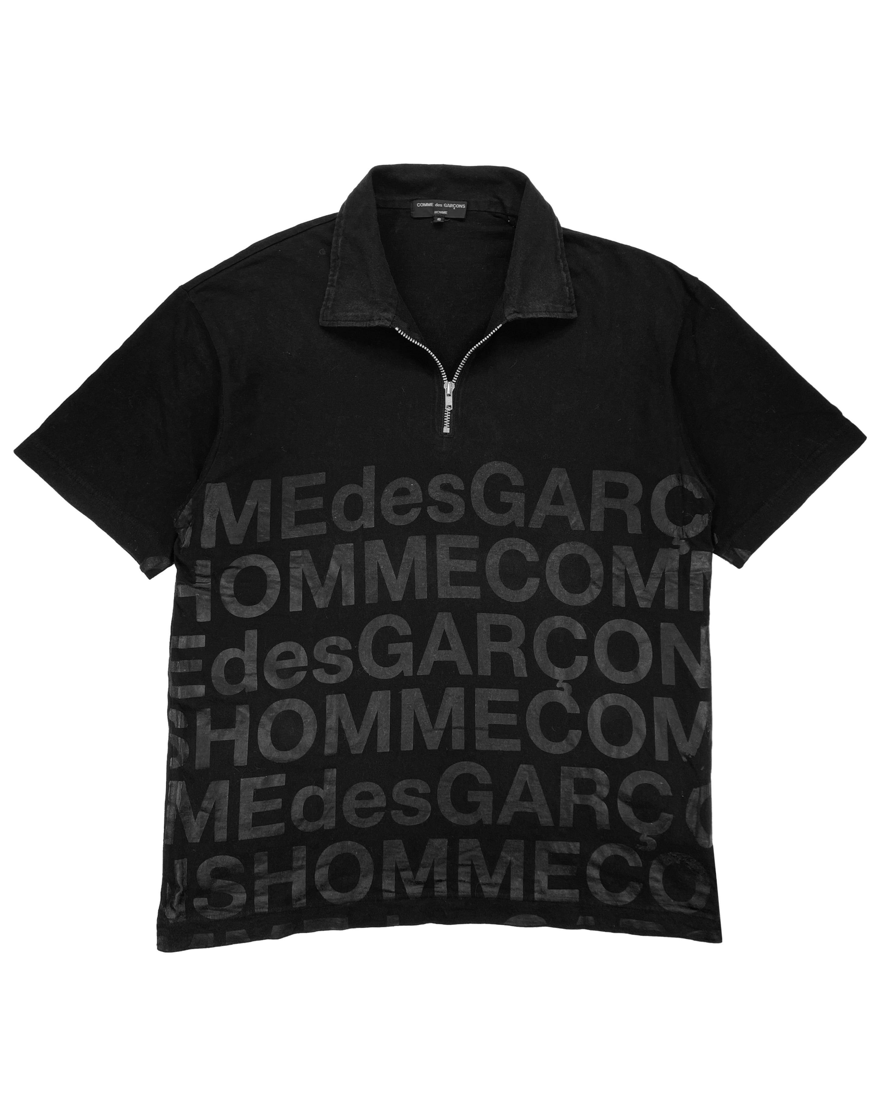 SS04 Comme Des Garçons Homme Spell Out Collared Shirt
