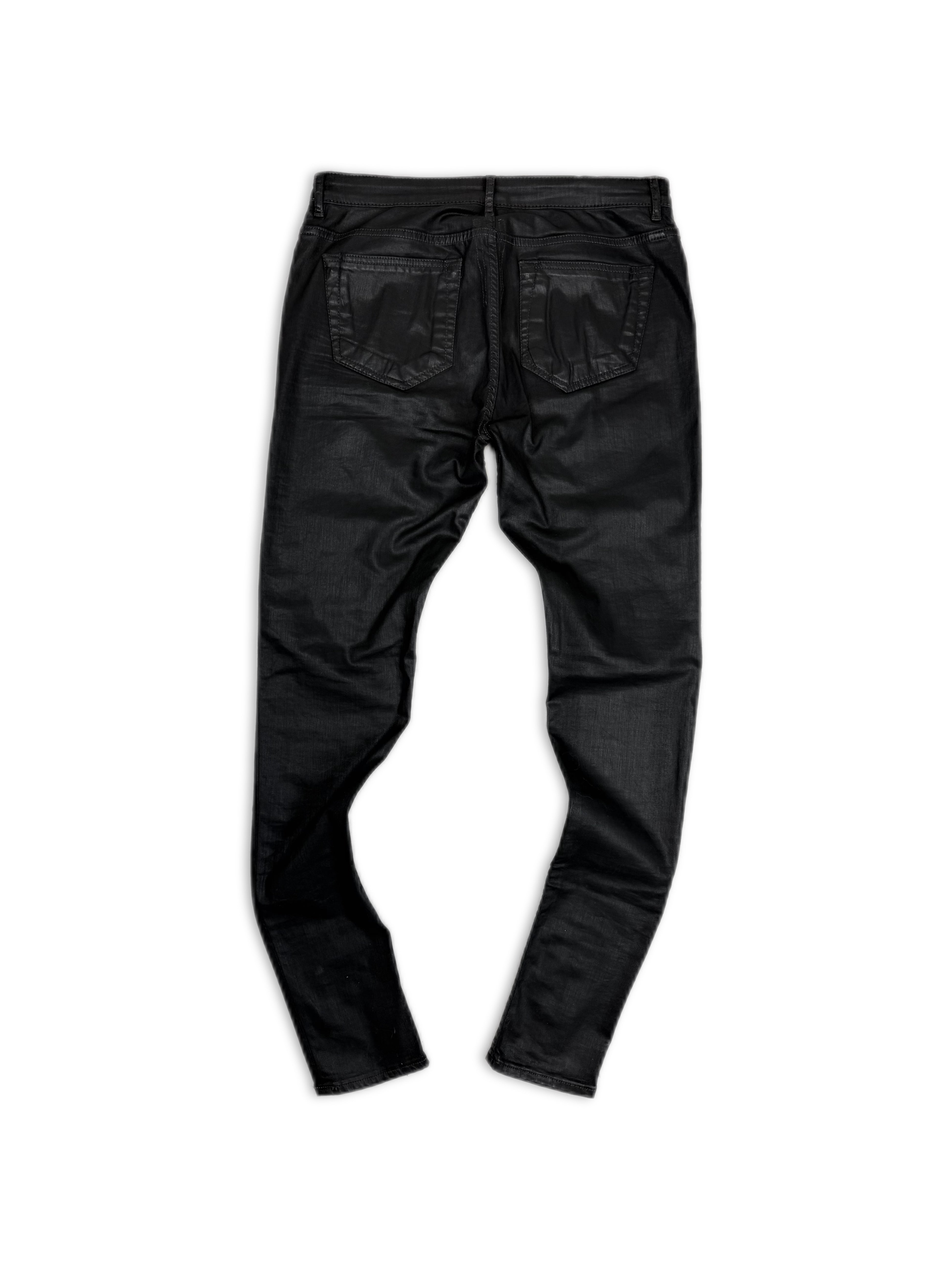 Rick Owens DRKSHDW Waxed Detroit Cut Slim Denim