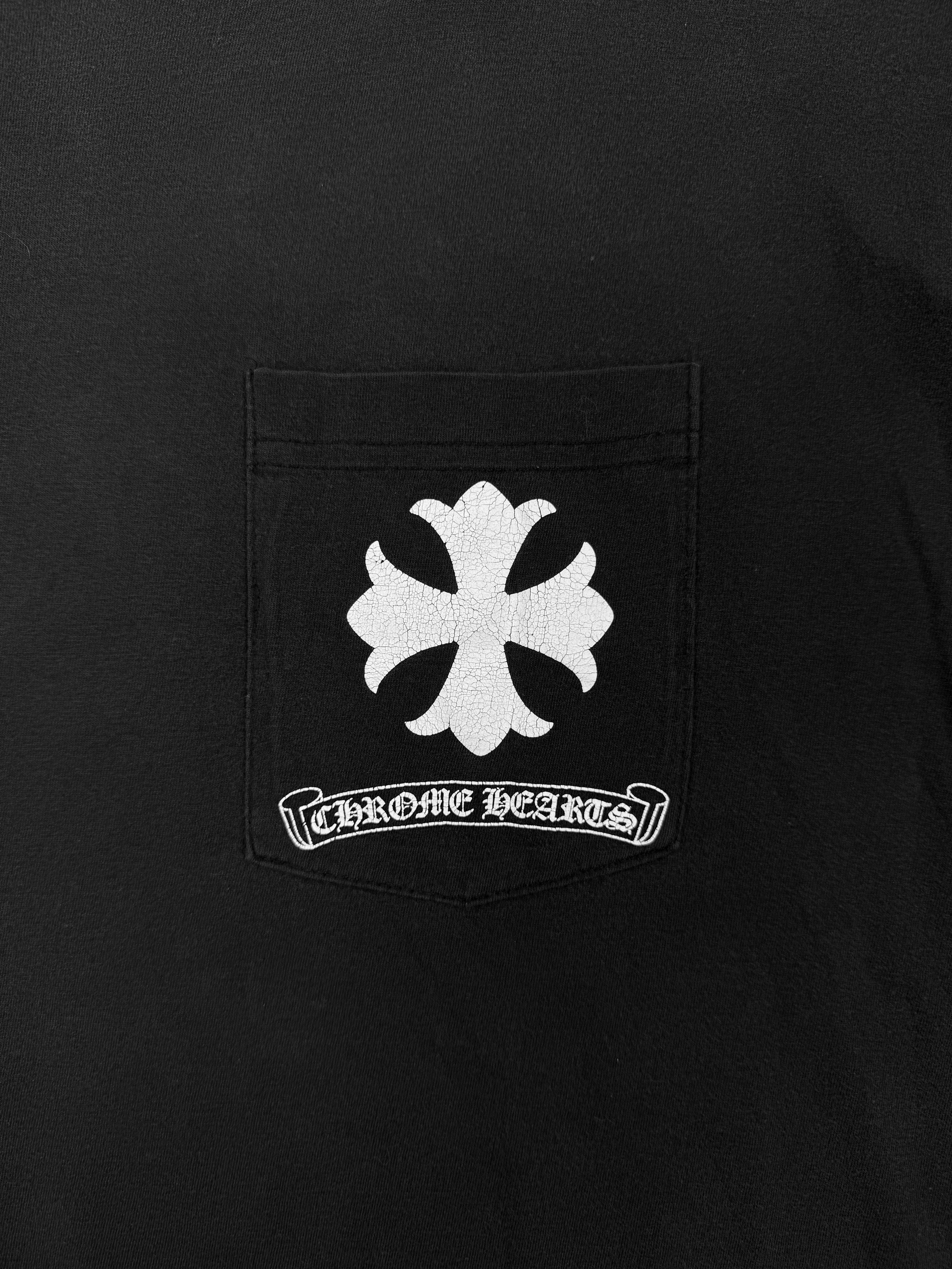 Chrome Hearts Kaleidoscope Plus Logo Faded Black T-Shirt