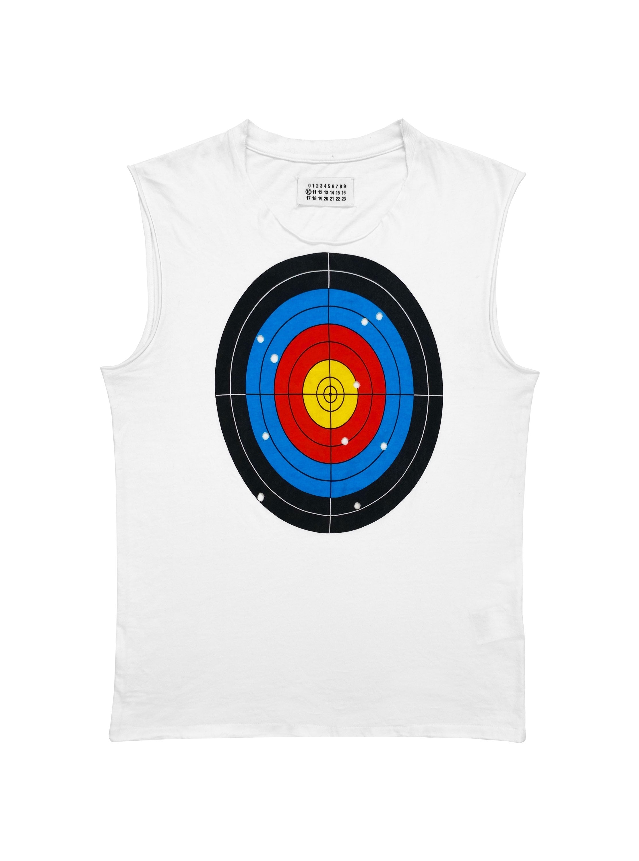 SS08 Maison Margiela ‘Target’ Bullet Hole Graphic Tank-top