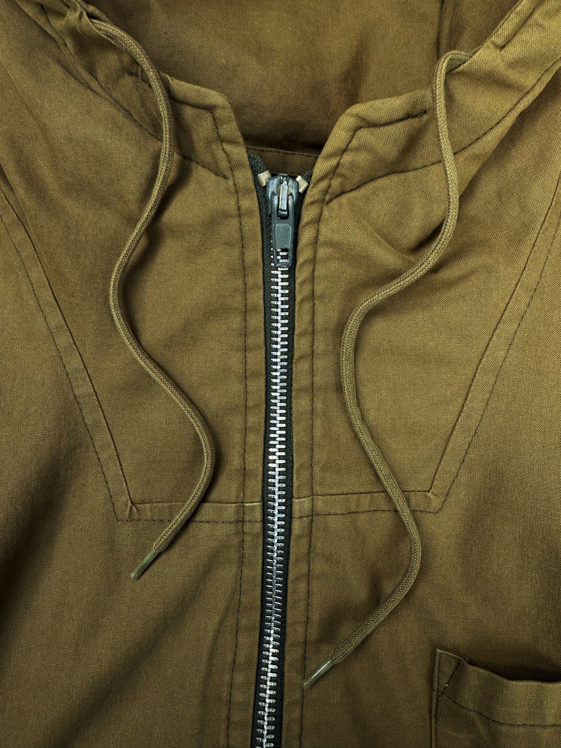 AW99 Helmut Lang Olive Cotton One Pocket Padded Jacket