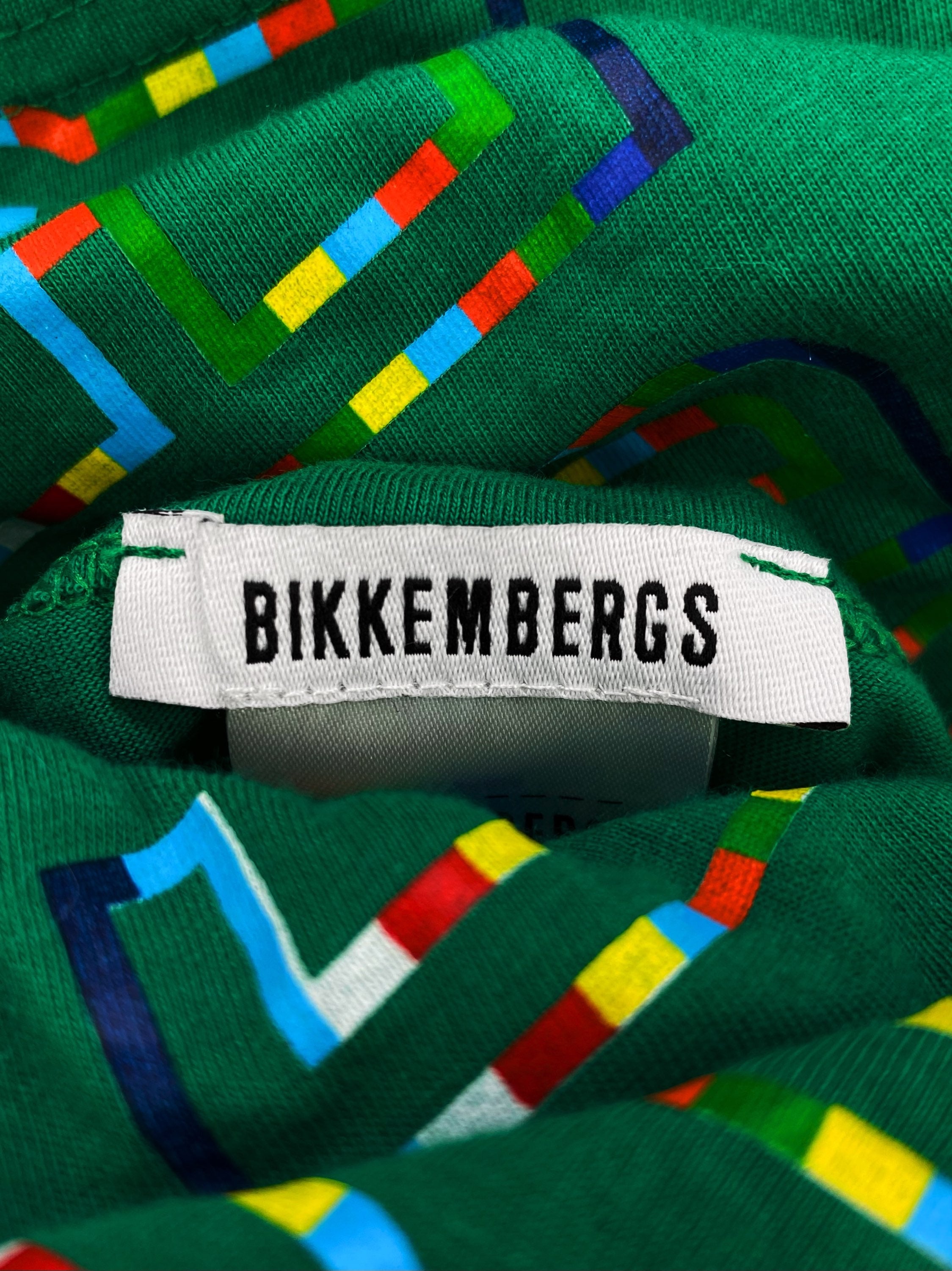 Dirk Bikkembergs Monogram Multi Colour Logo Green T-Shirt