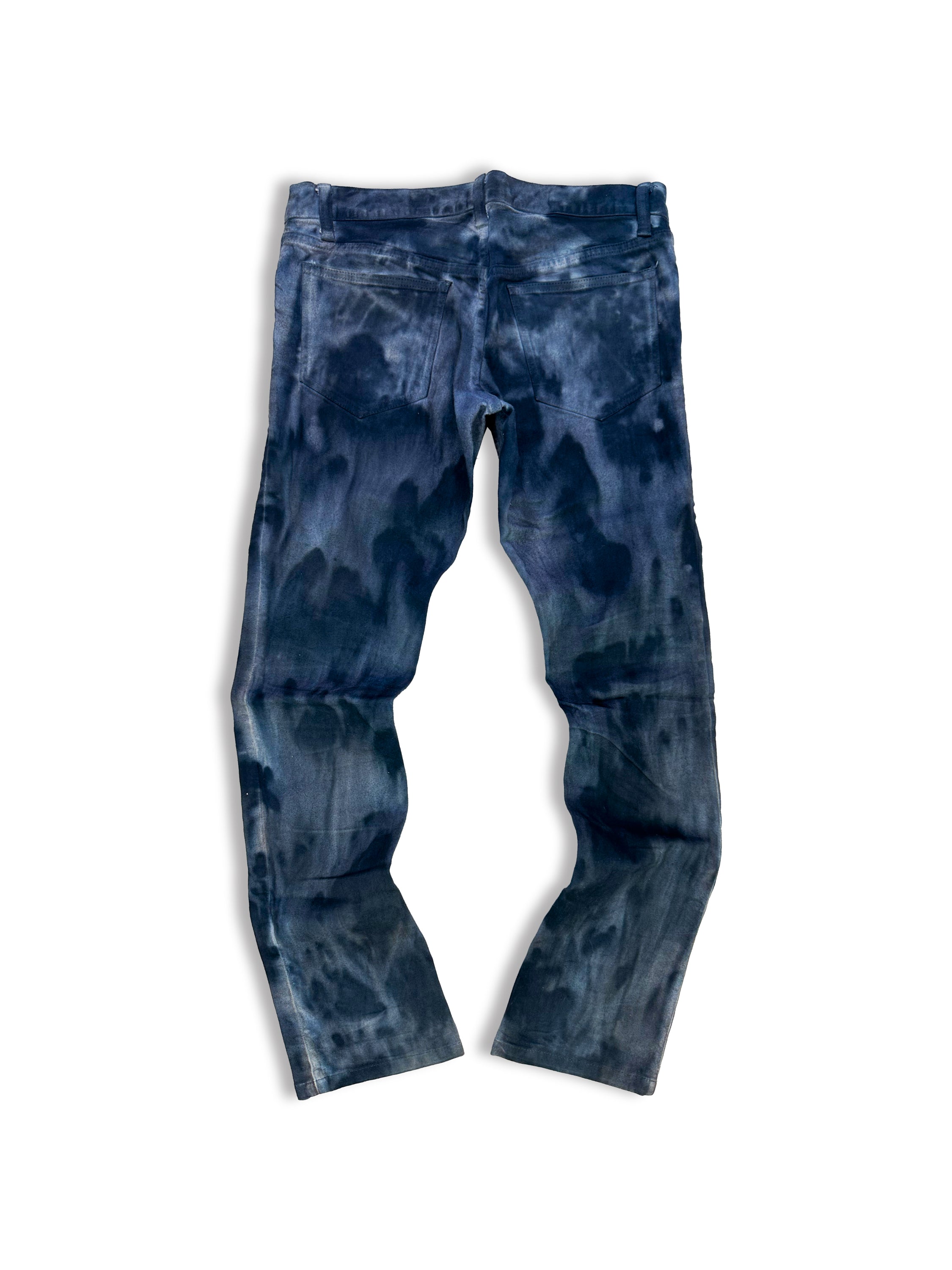 Shellac Blue Blotch Dye Slim Cut Denim