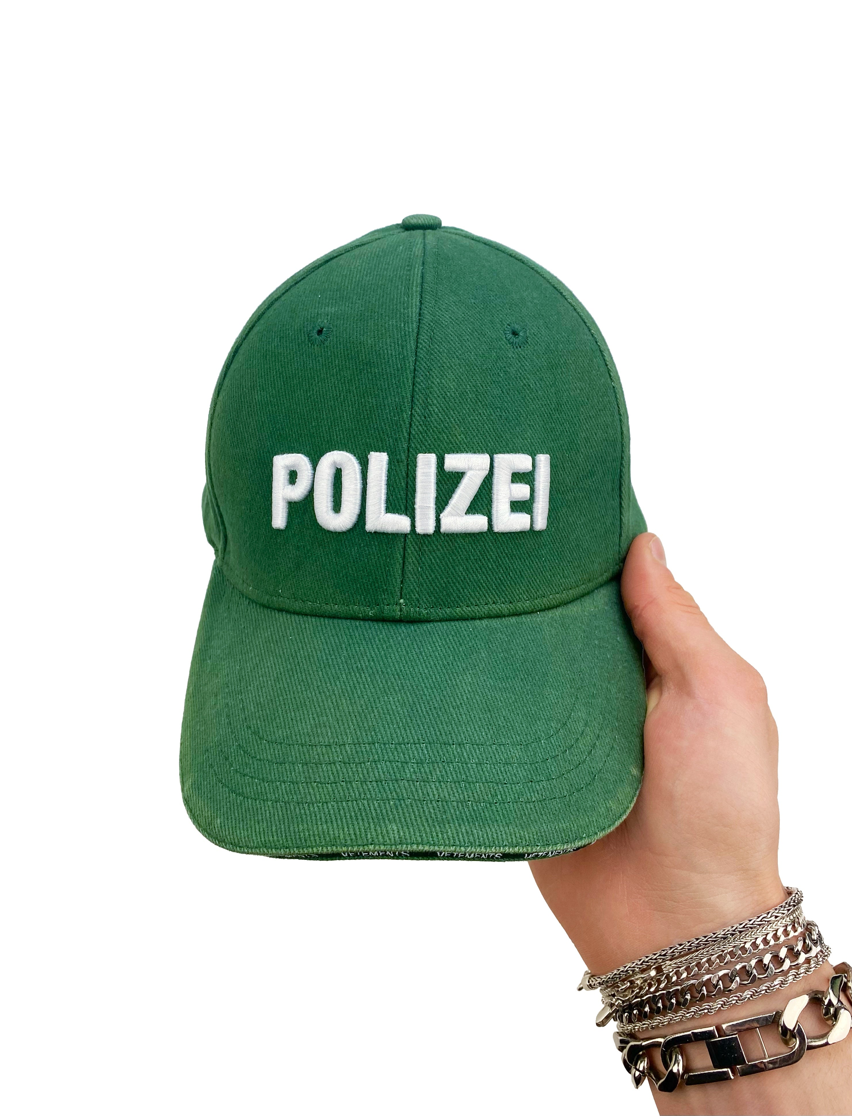 SS17 Vetements Polizei Embroidered Strap-back Baseball Cap