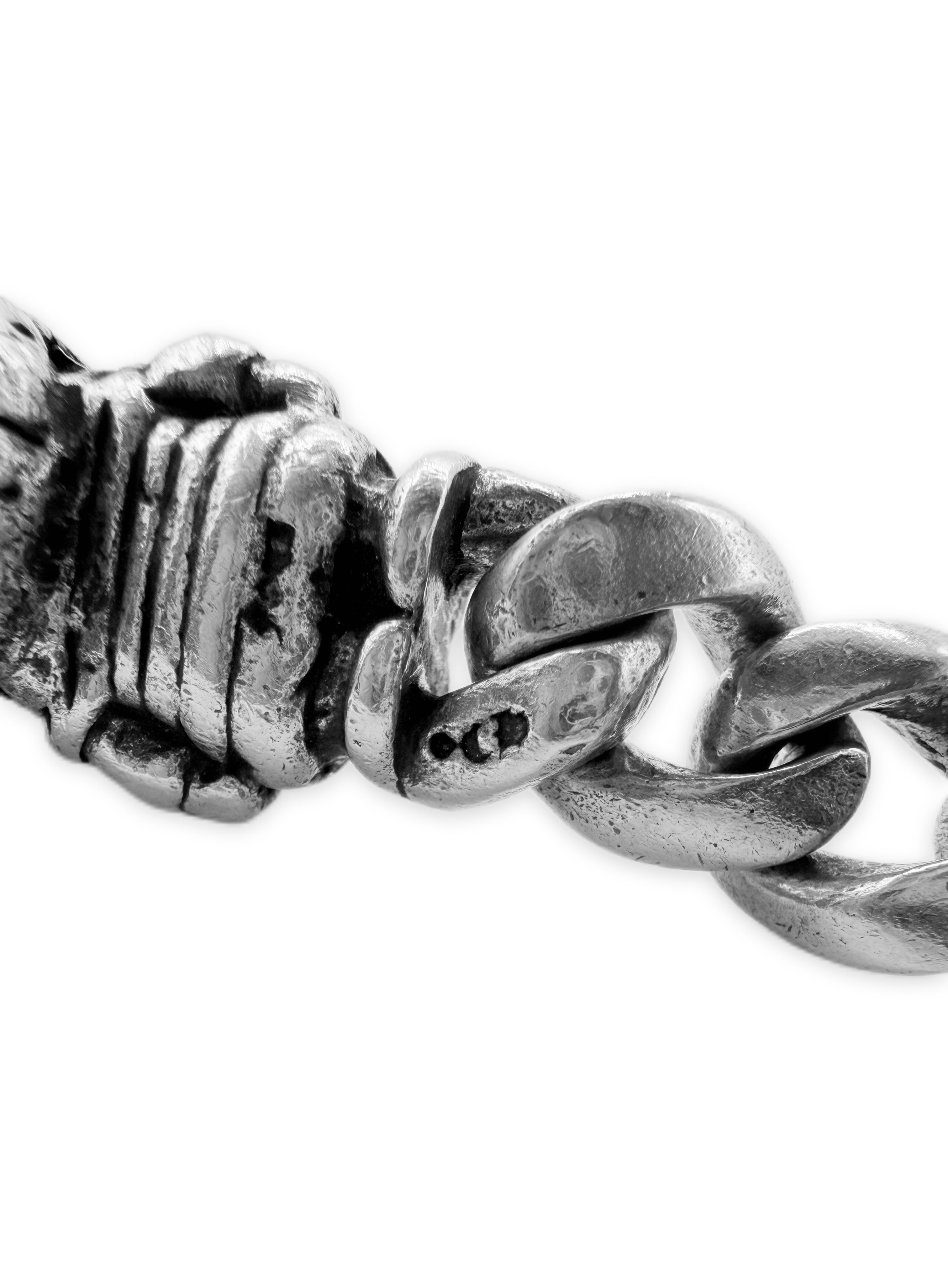 Chrome Hearts Foti Delphino Skull Cuban 4 Link Keychain