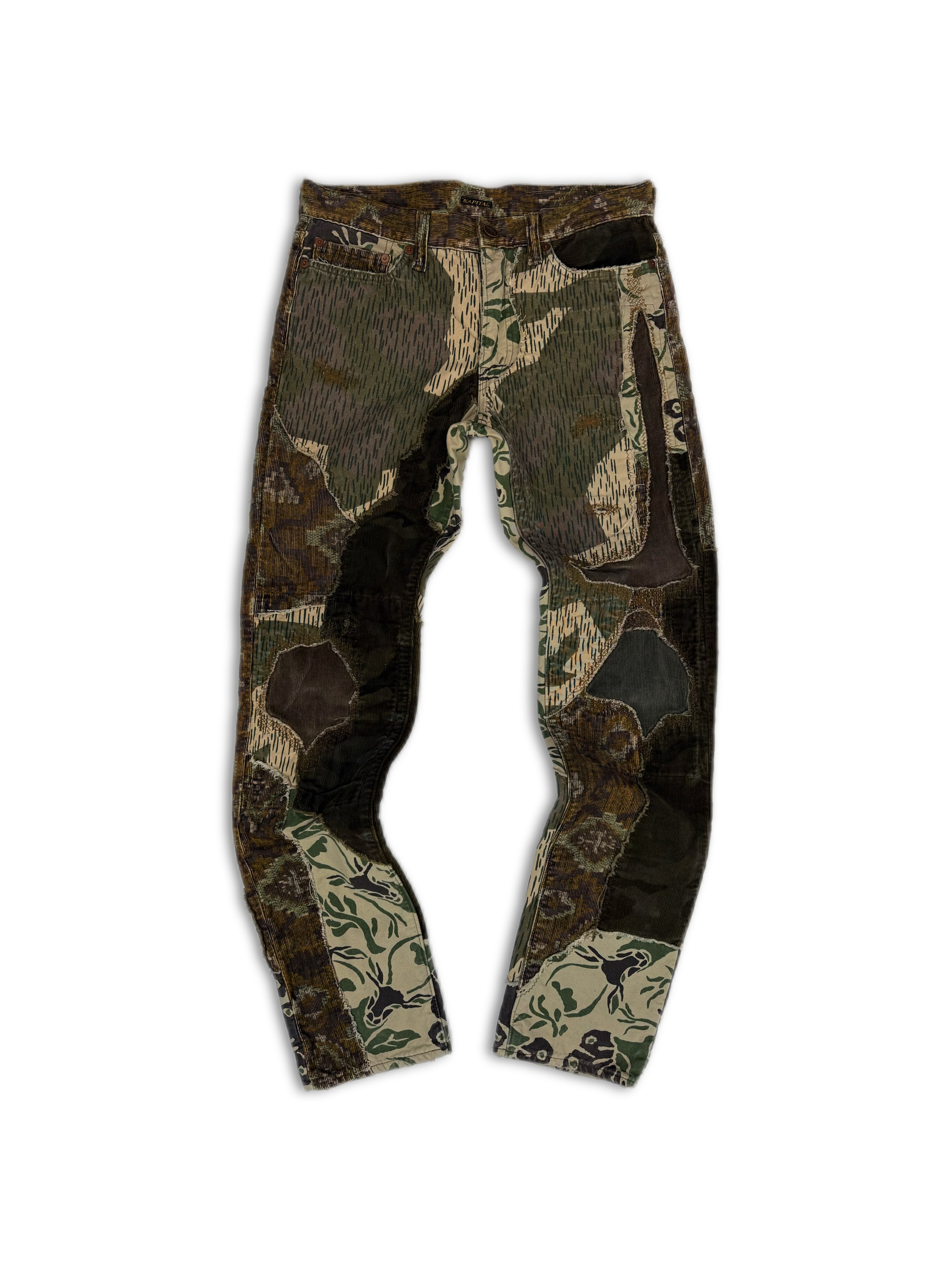 AW19 Kapital Kountry Hybrid Reconstructed Patchwork Corduroy Denim