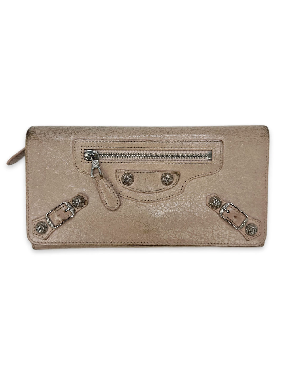 Balenciaga Tan Leather Bifold City Wallet