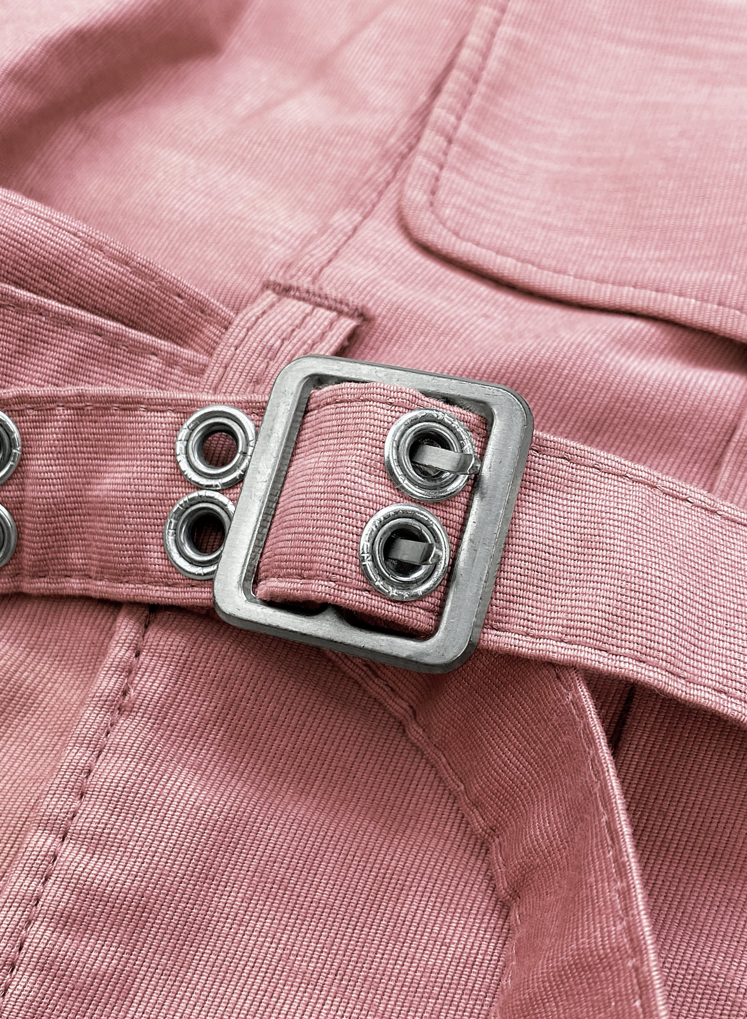 90’s Jean Paul Gaultier Pink Belted Bondage Strap Cargo Pants