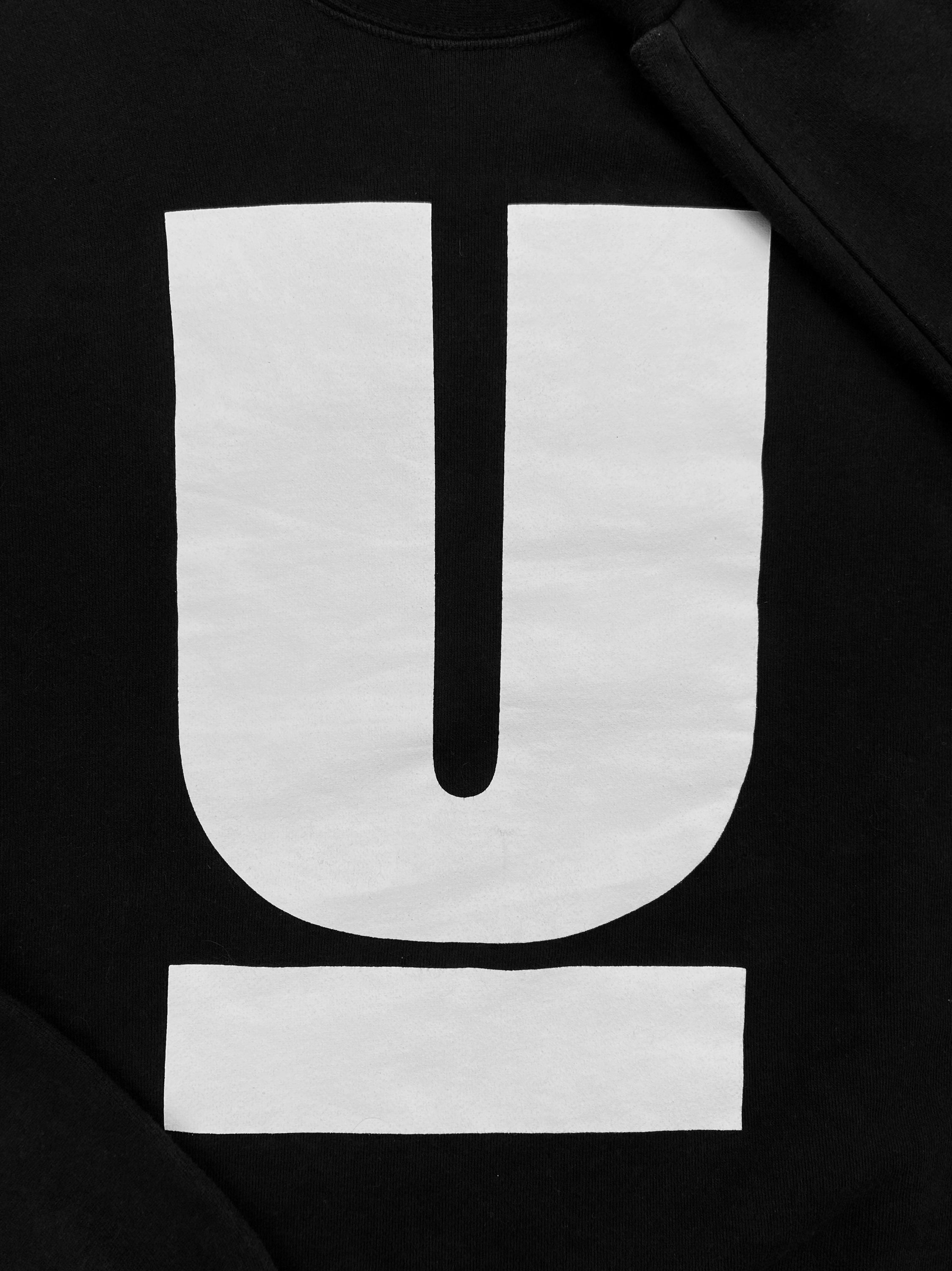 Undercover ‘U’ Graphic Black Logo Crewneck