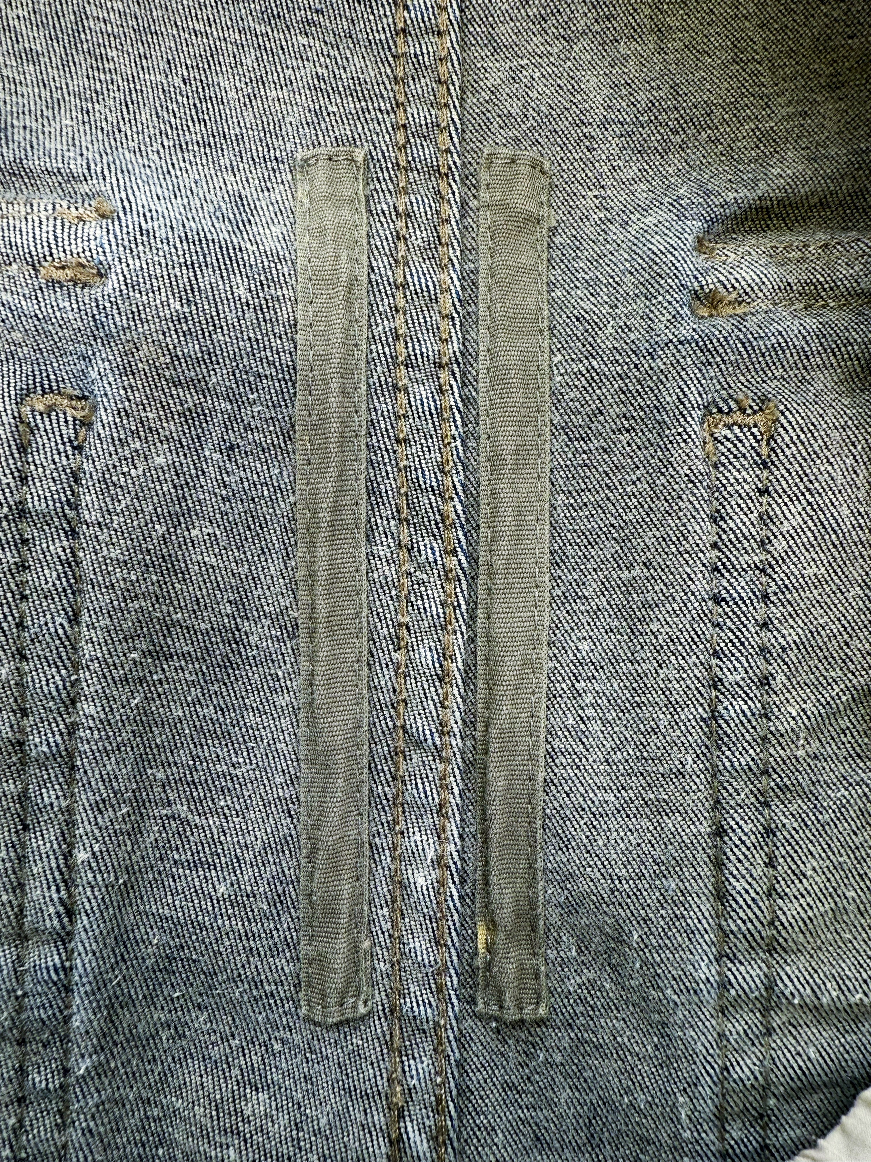 SS19 Rick Owens Hustler Trompe L’Oeil Blue Creatch Cargo Pants