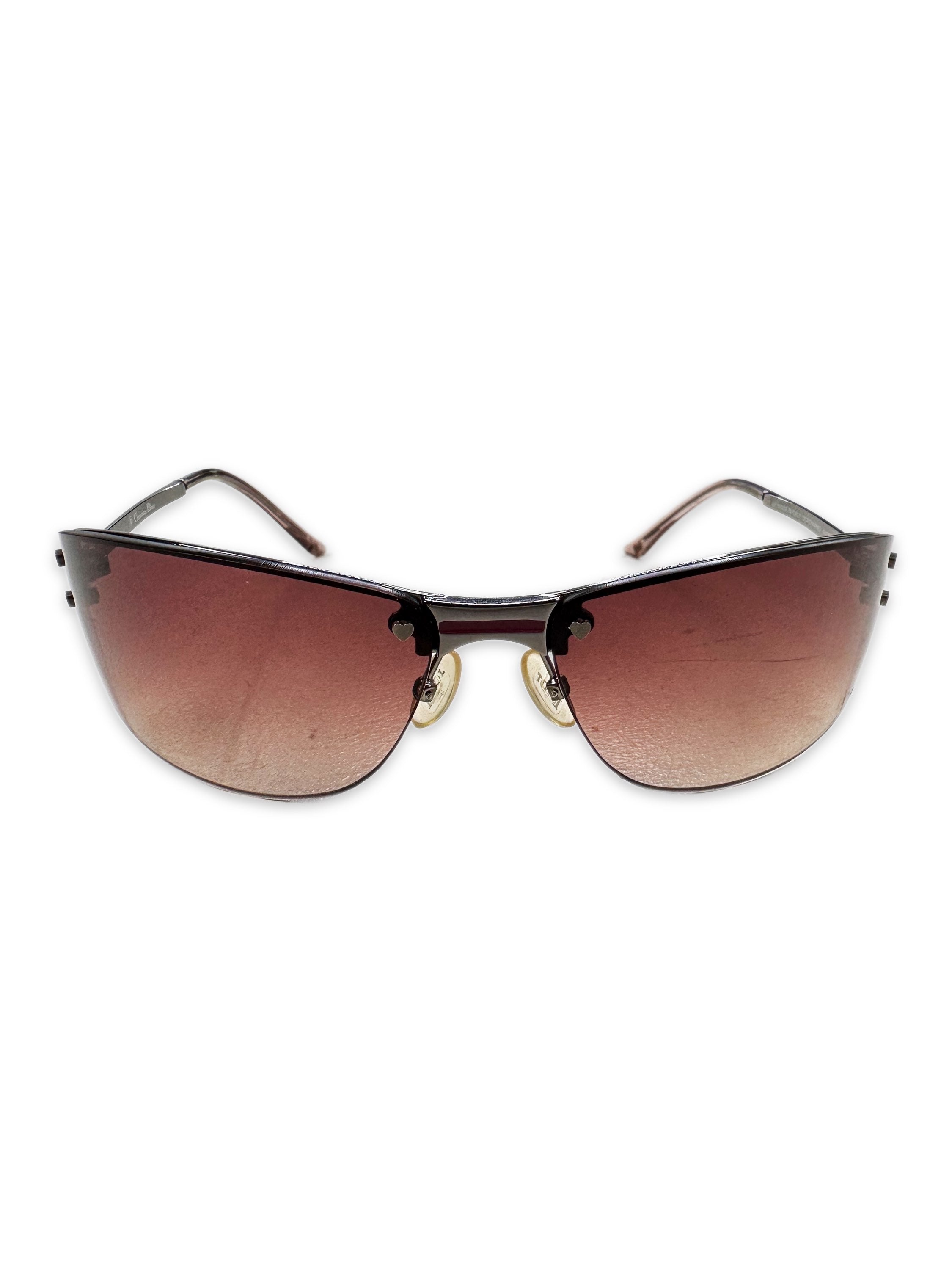 00s Dior Star Motif Warm Tint Sunglasses