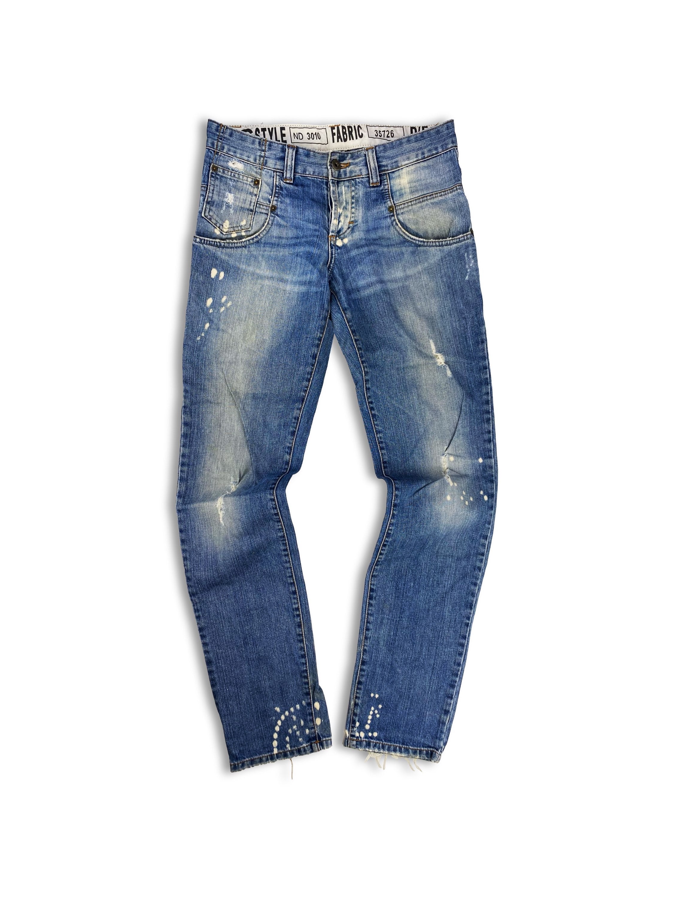Dolce &amp; Gabbana Light Wash Distressed Denim Jeans