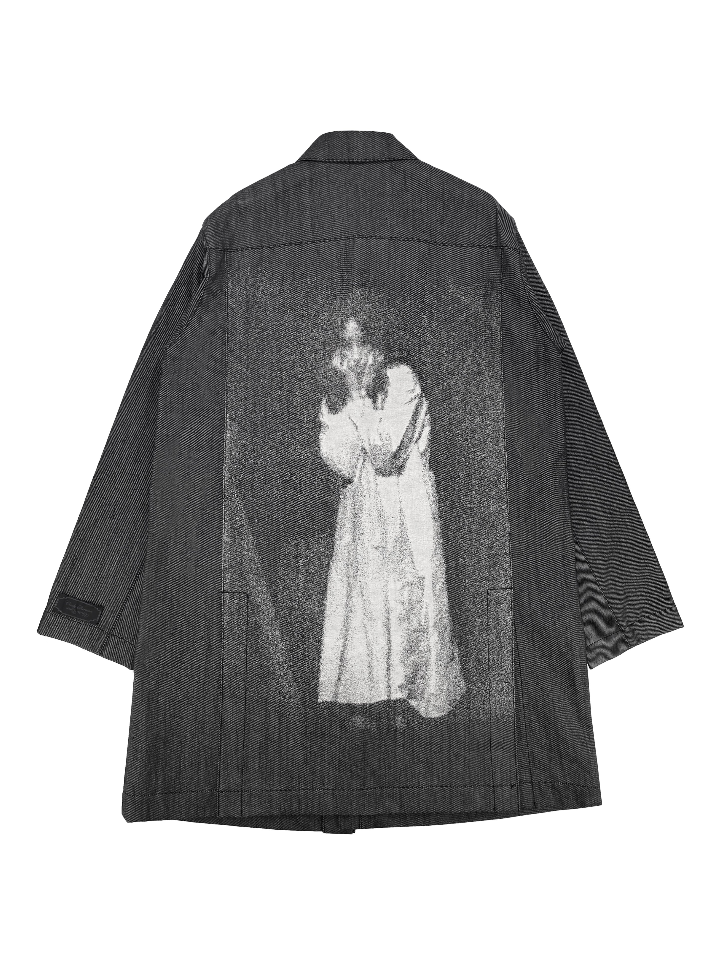 SS20 Undercover Cindy Sherman Coarse Denim Trench Coat