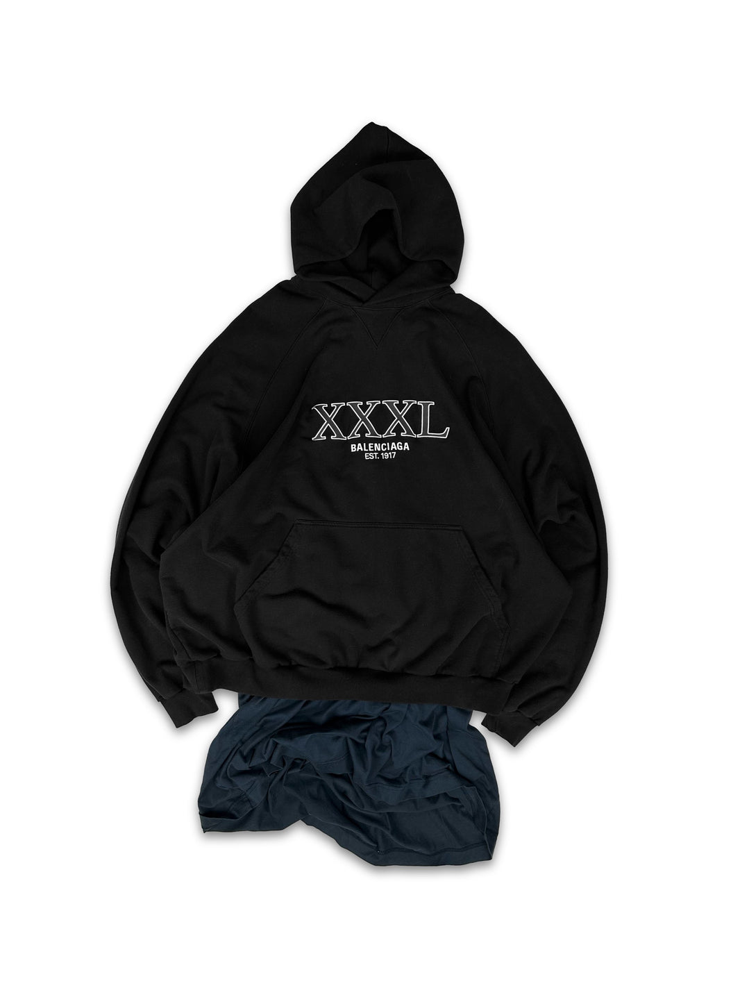 AW22 Balenciaga ‘XXXL’ Oversized T-Shirt Hybrid Skirted Hoodie