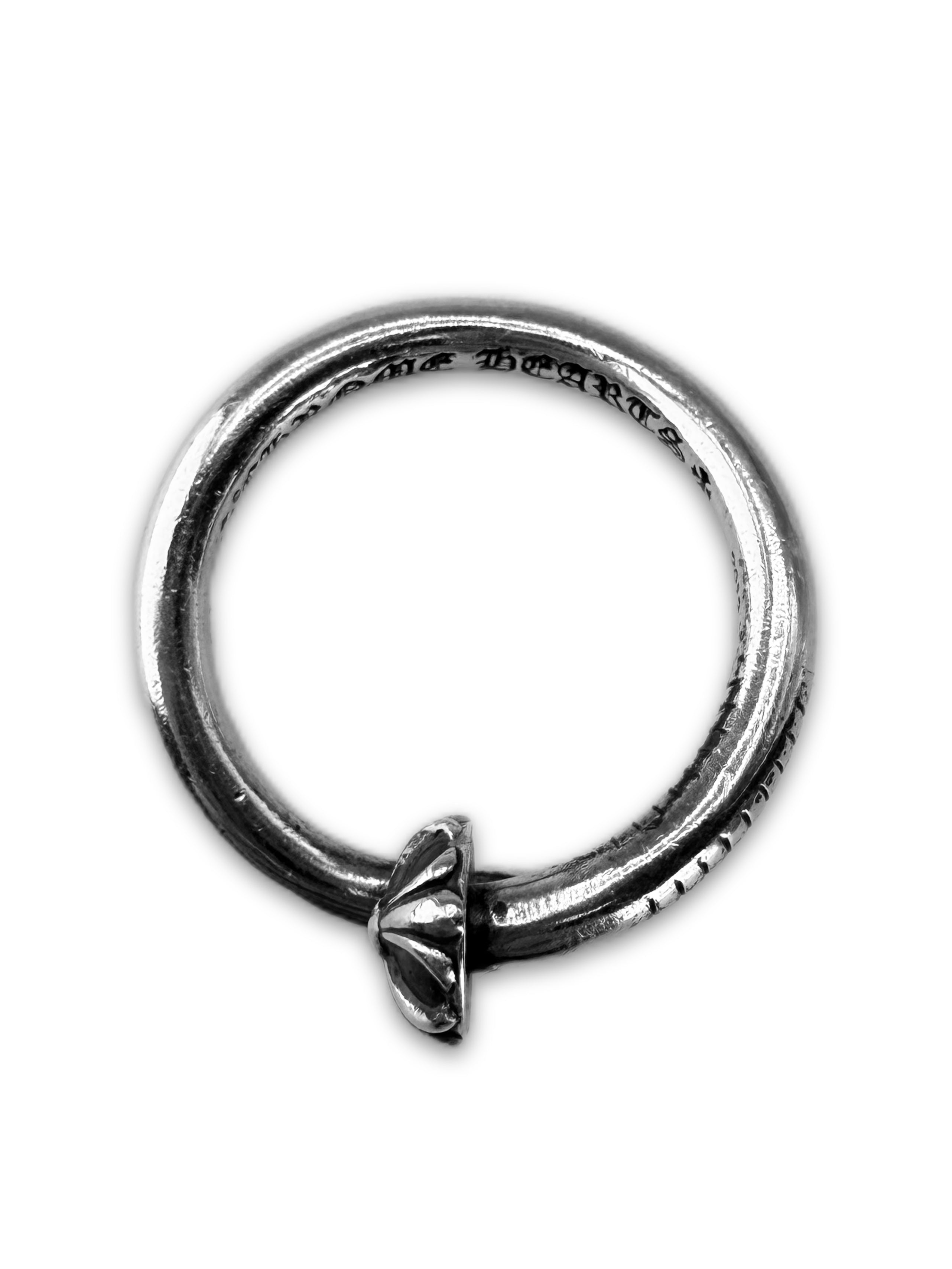 Chrome Hearts ‘Nail’ .925 Silver Etched Ring