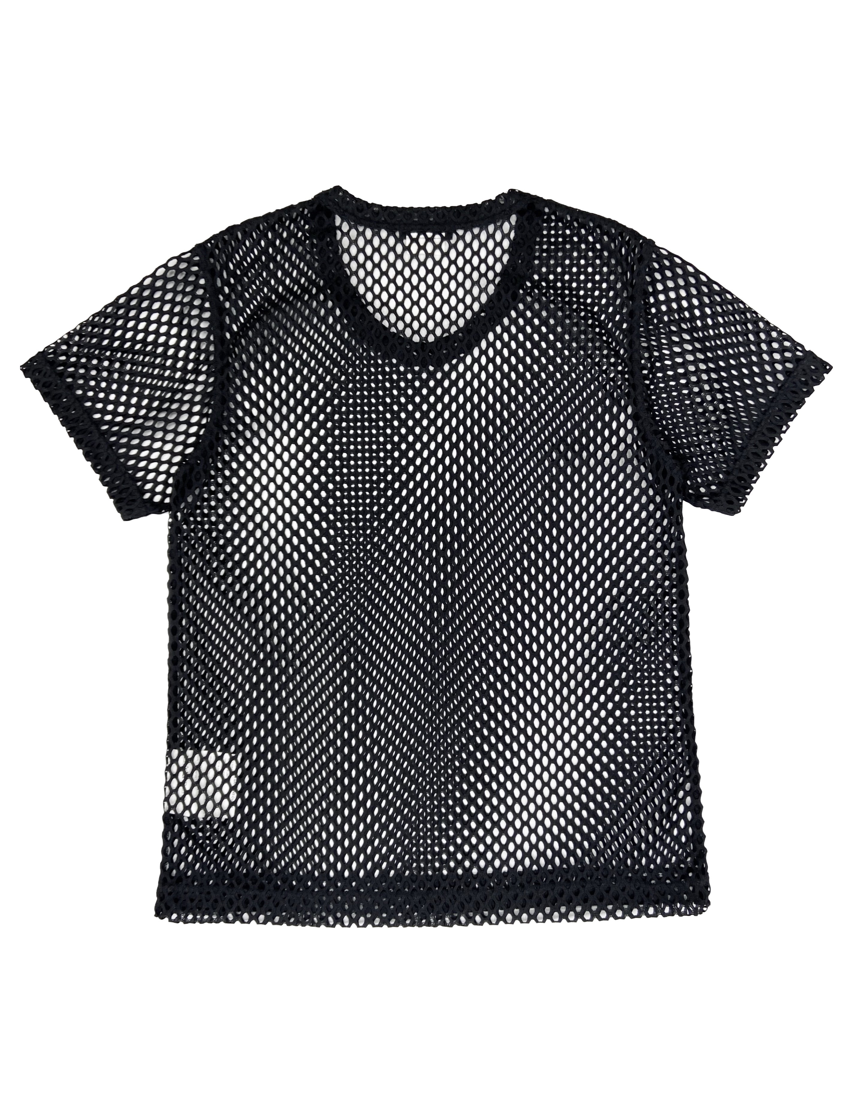 FW19 Comme Des Garçons Homme Plus Loose Gauge Fishnet T-Shirt