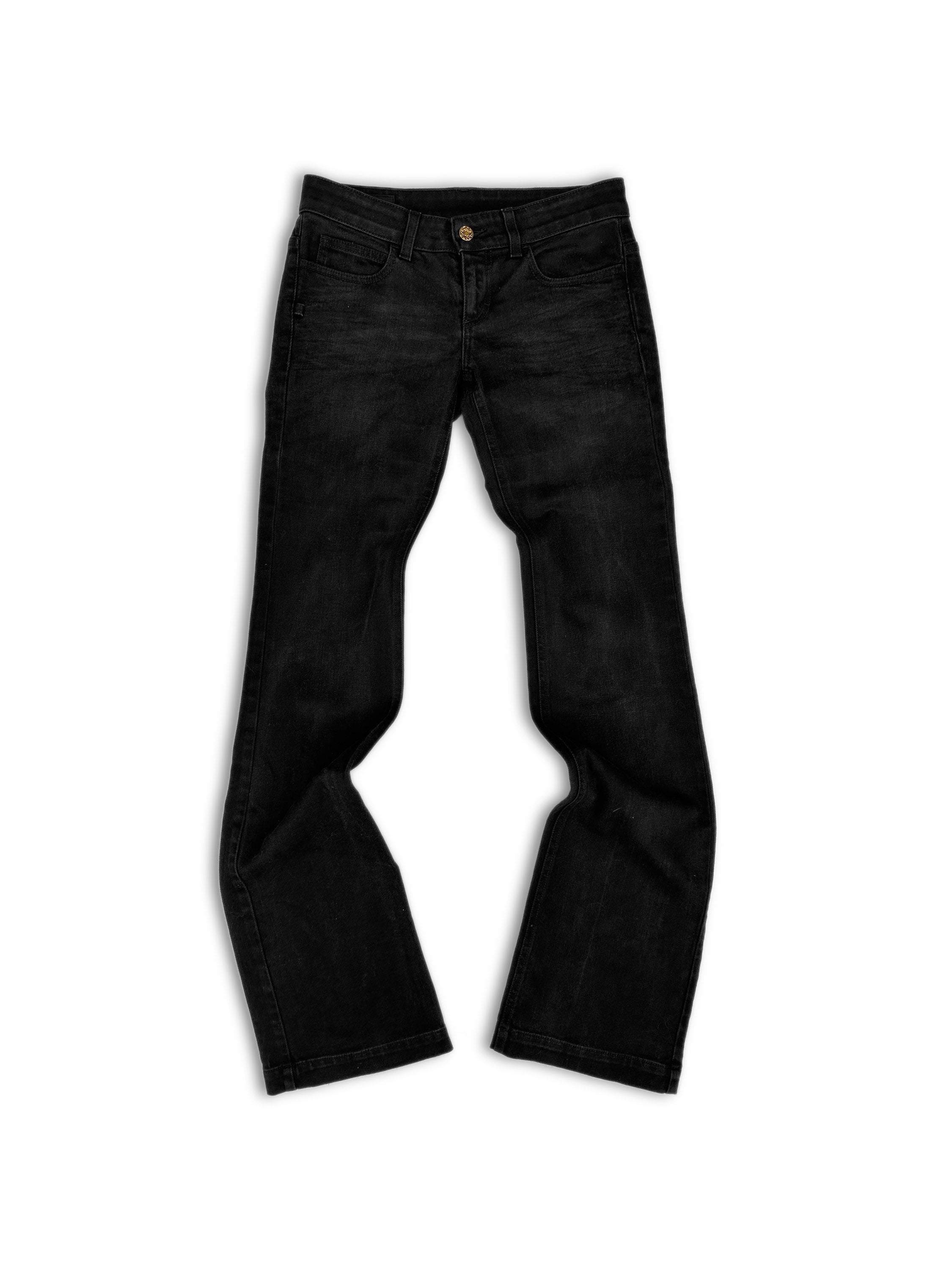 00s Gucci by Tom Ford Black Flared Leg Denim