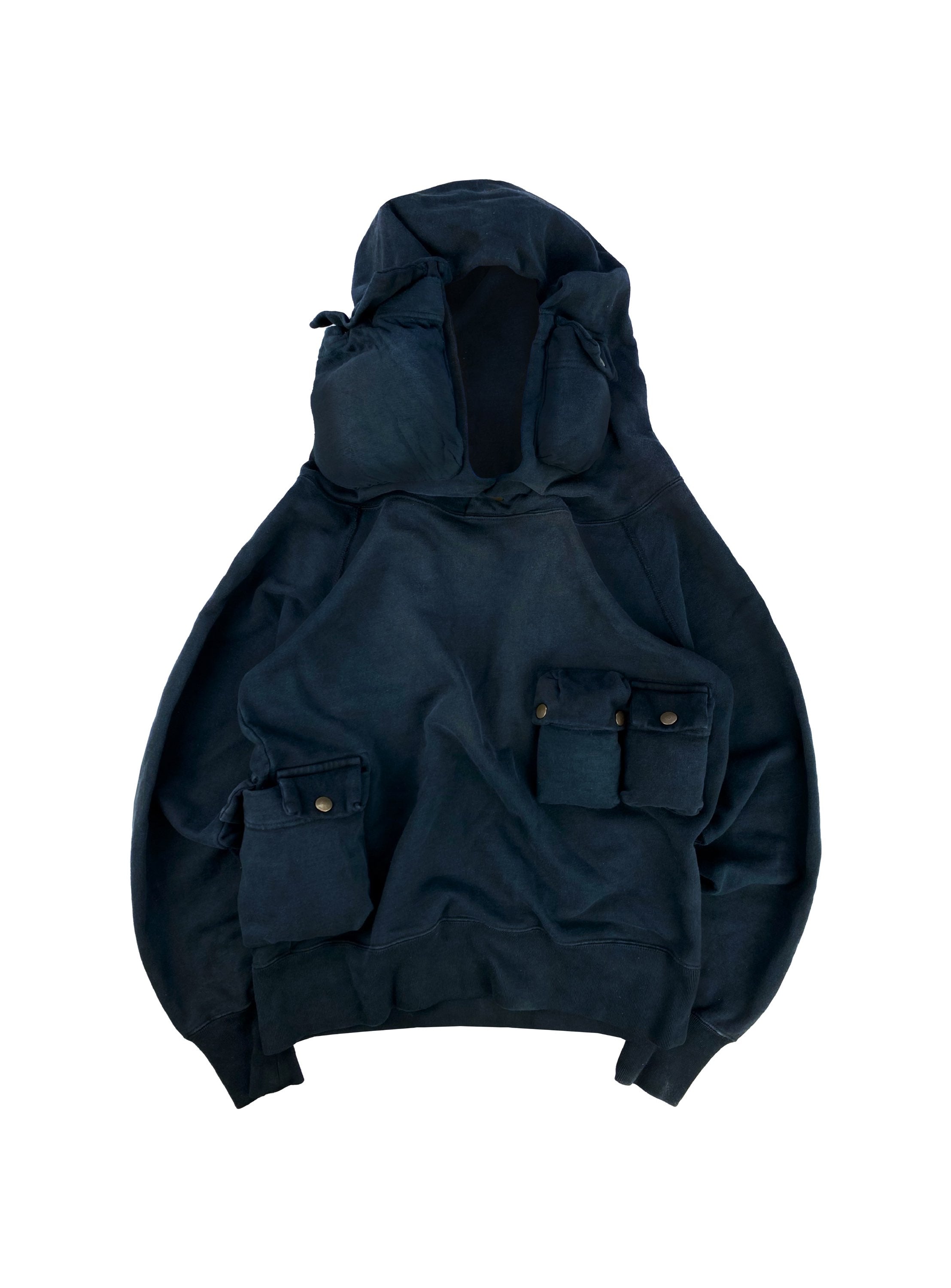 AW20 Kapital Alpine Fleecy Multi Pocket Utility Cargo Hoodie