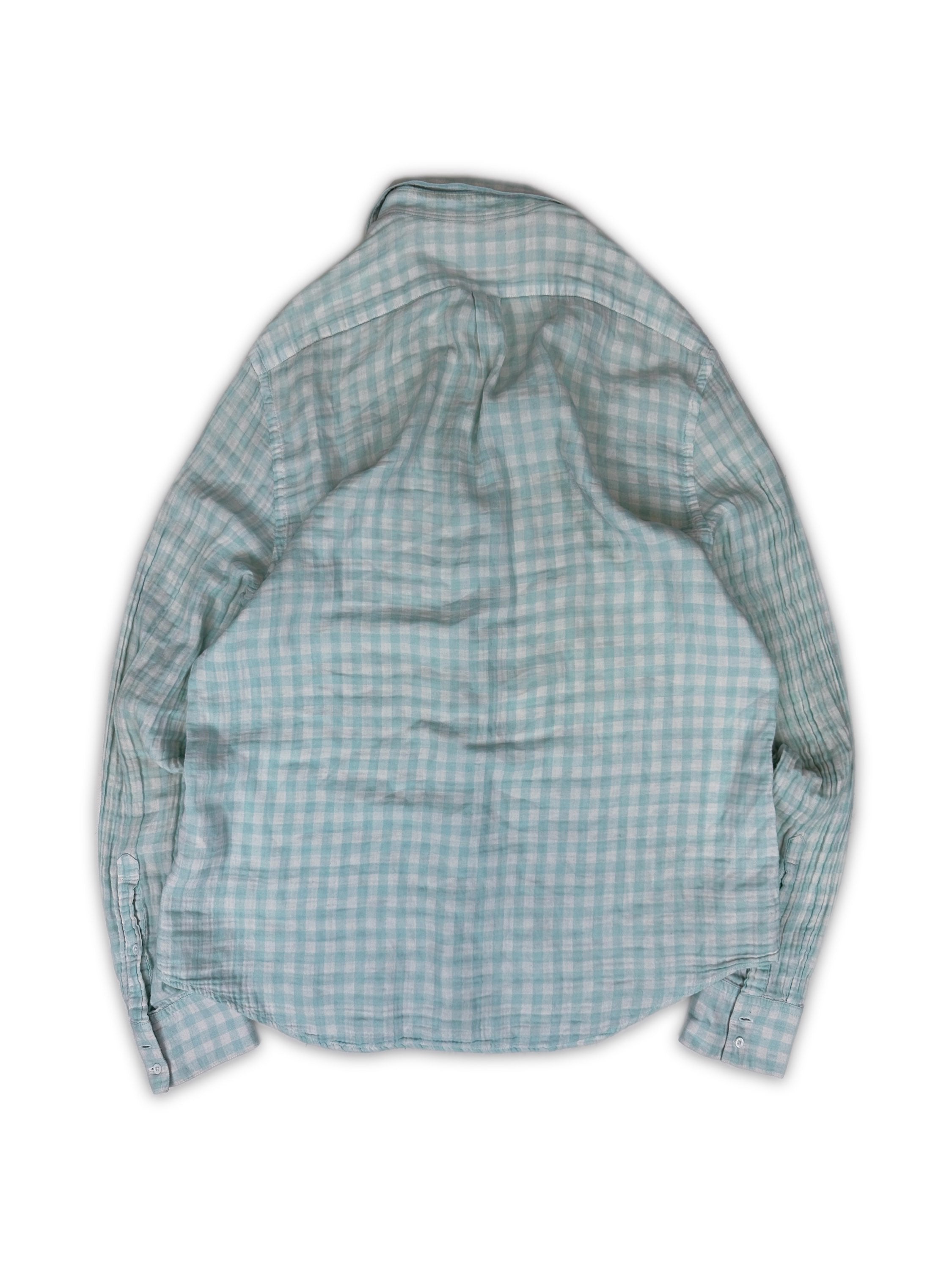 Acne Studios Checkered Light Weight Collared Long Sleeve Flannel