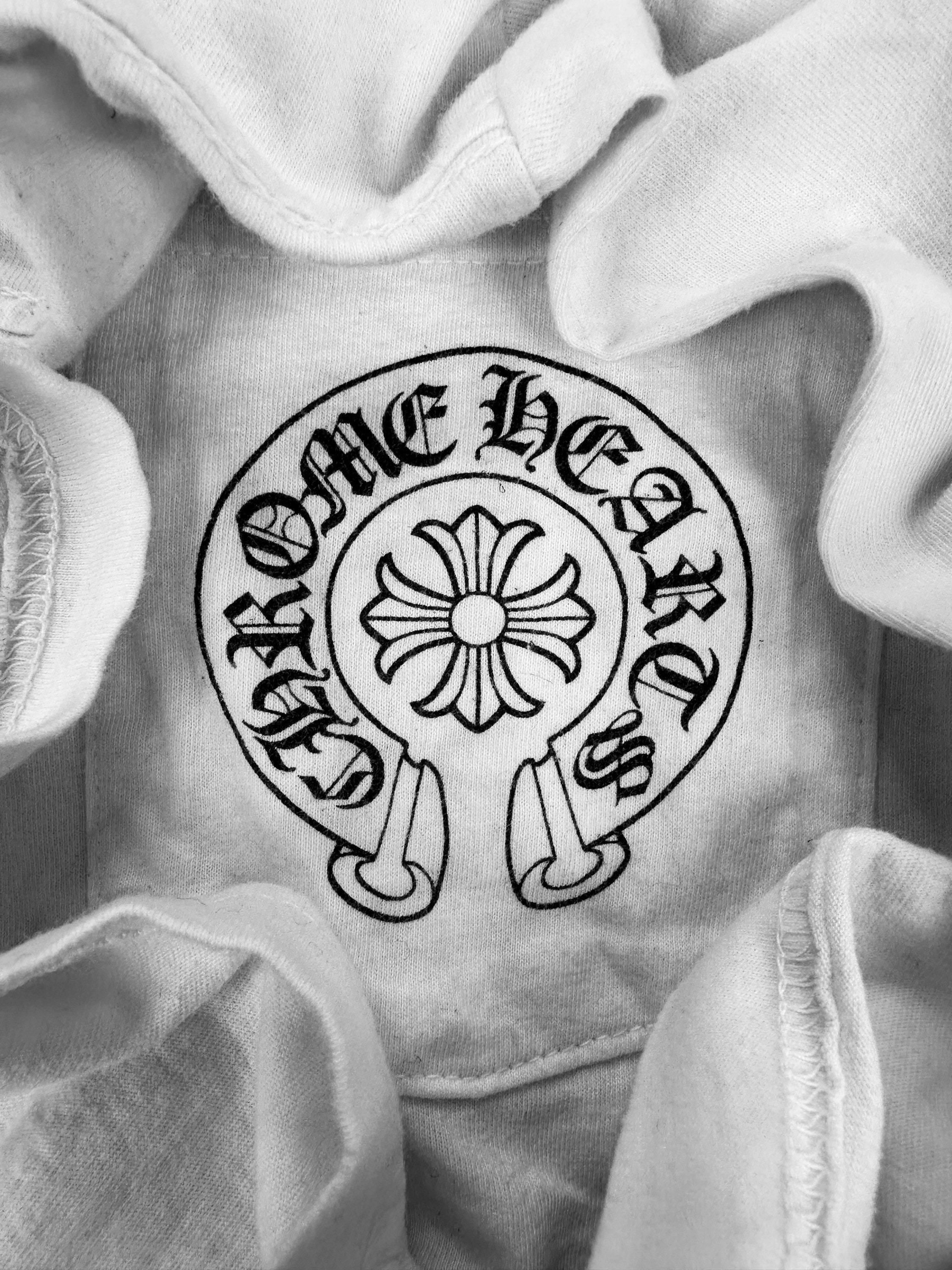 Chrome Hearts Fleur Motif White Graphic T-Shirt