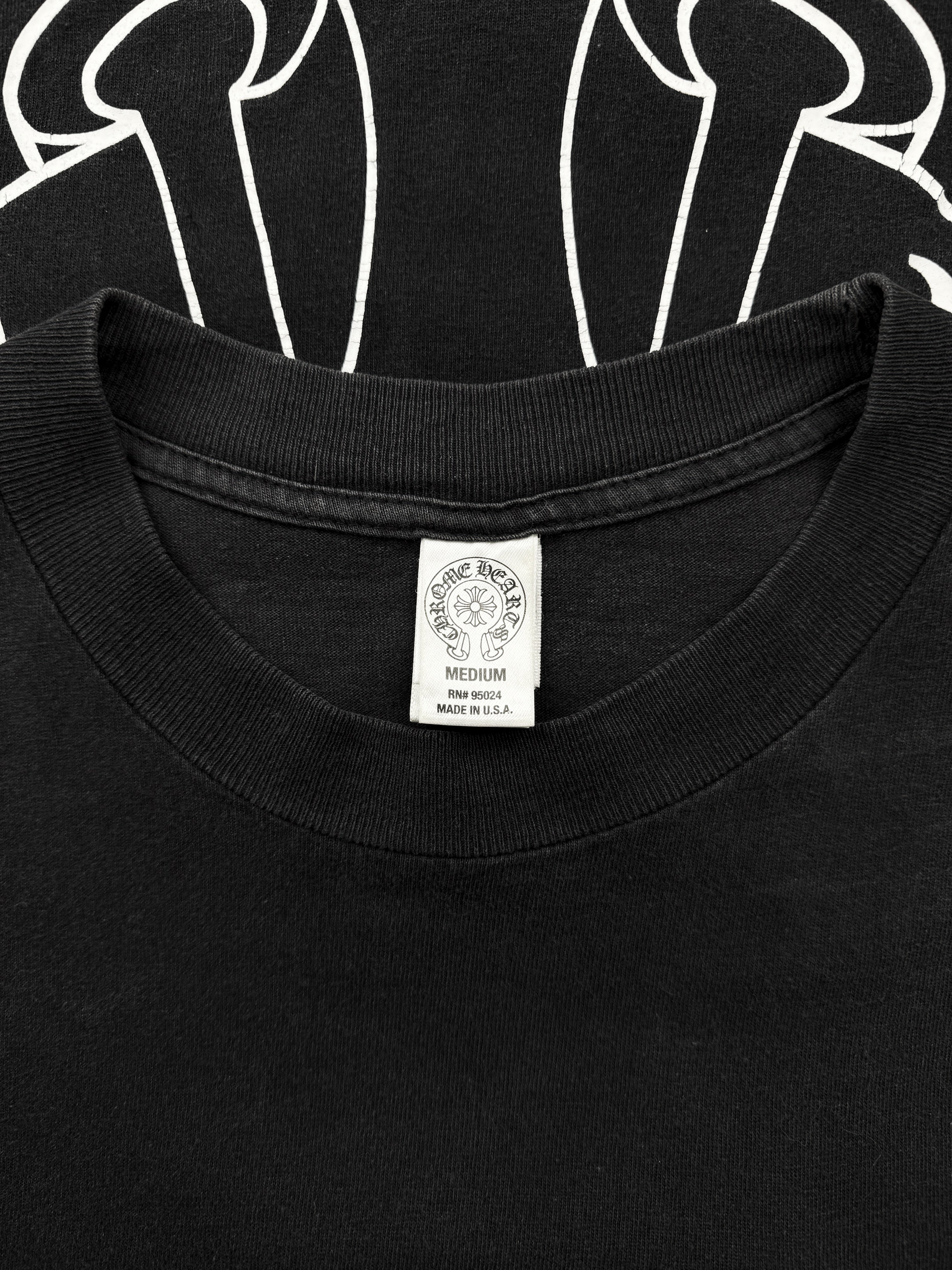Chrome Hearts x Rolling Stones ‘Tonge &amp; Lips’ Horse Shoe T-Shirt