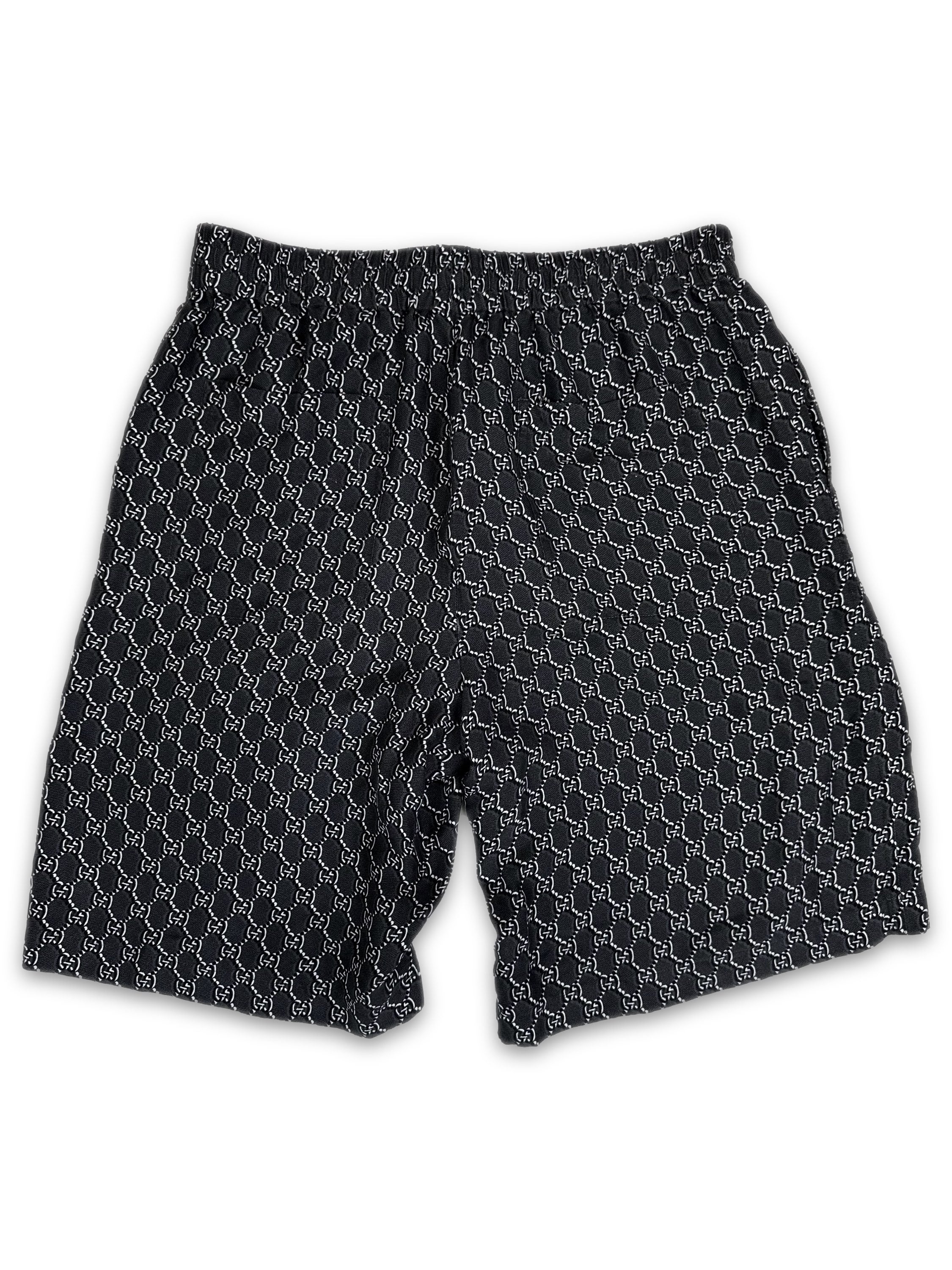 Gucci ‘GG’ Monogram Dark Grey Shorts