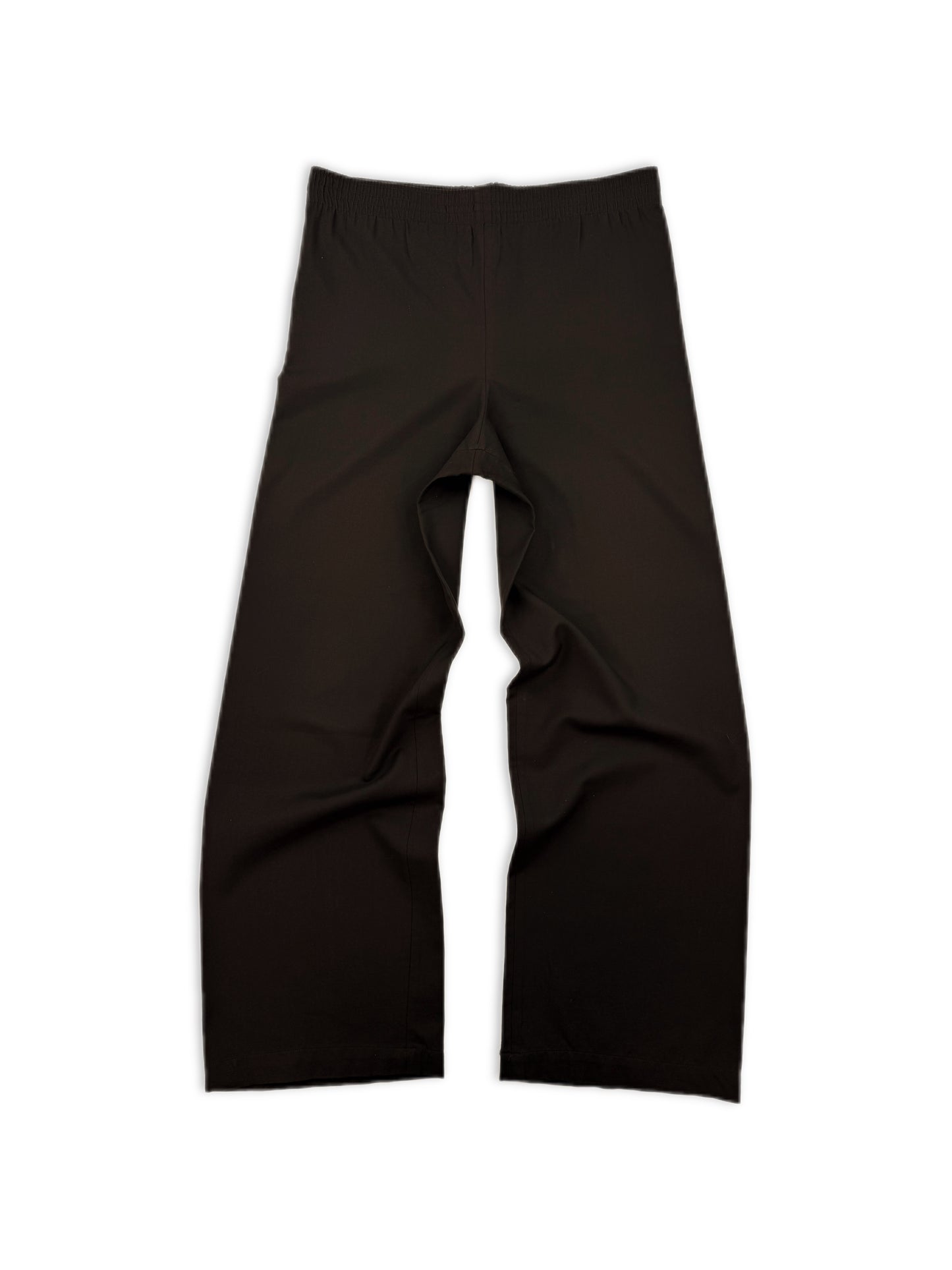 AW00 Raf Simons Confusion Wide Leg Brown Elasticated Sweat Pants