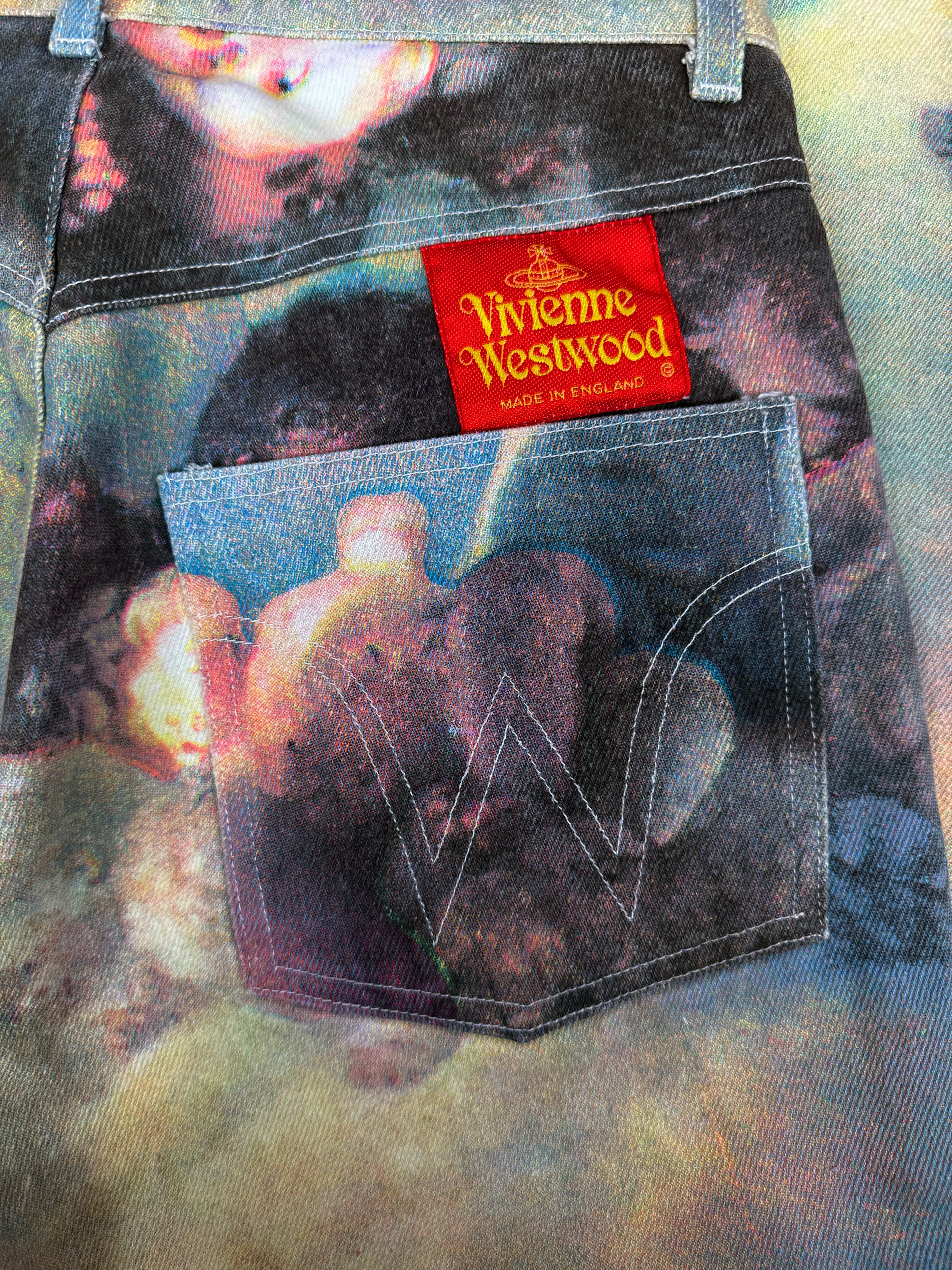 AW91 Vivienne Westwood ‘Swarm of Cupids’ Graphic Darted Jeans