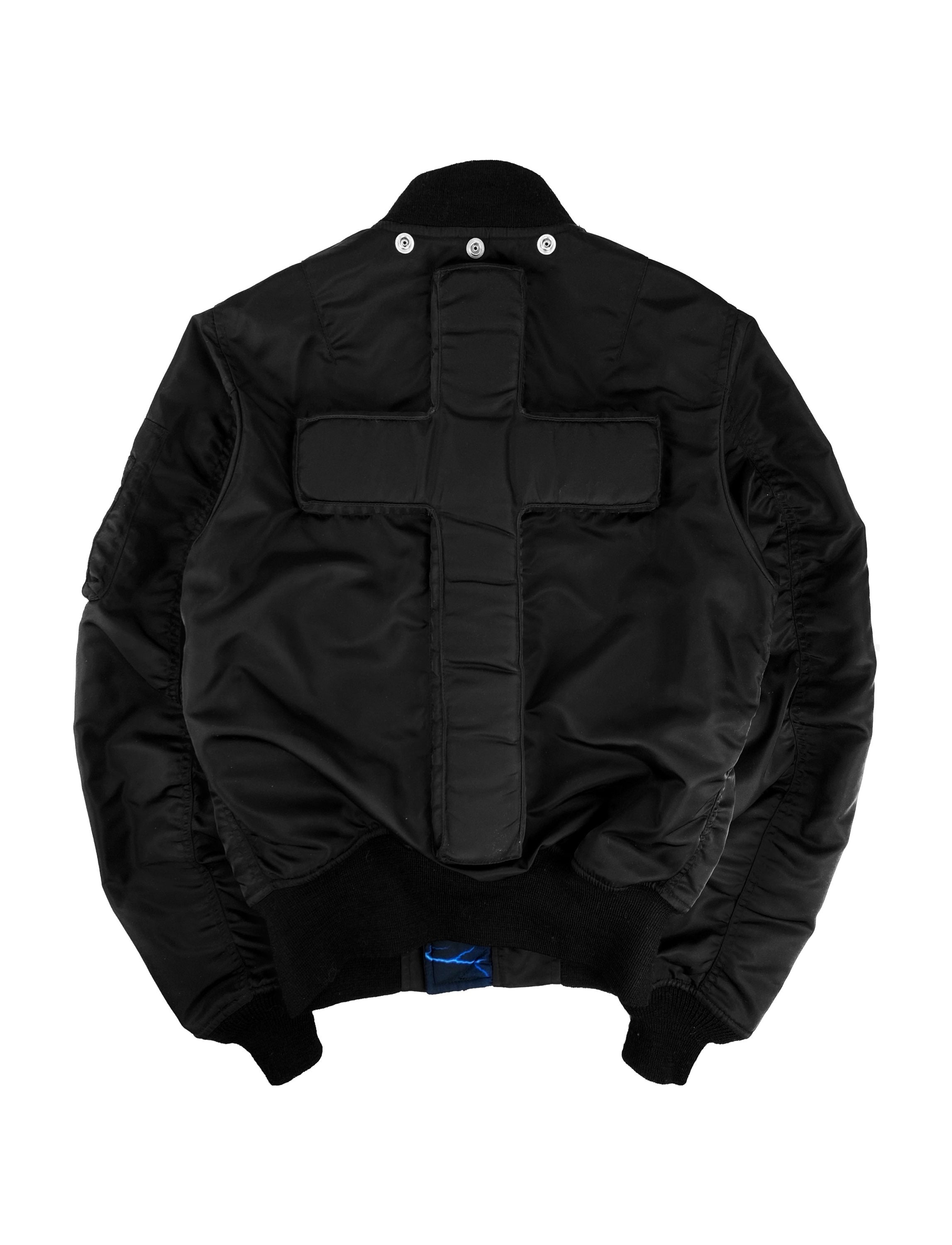 AW11 Phenomenon 3D ‘Cross’ MA-1 Reversible Fur Bomber Jacket