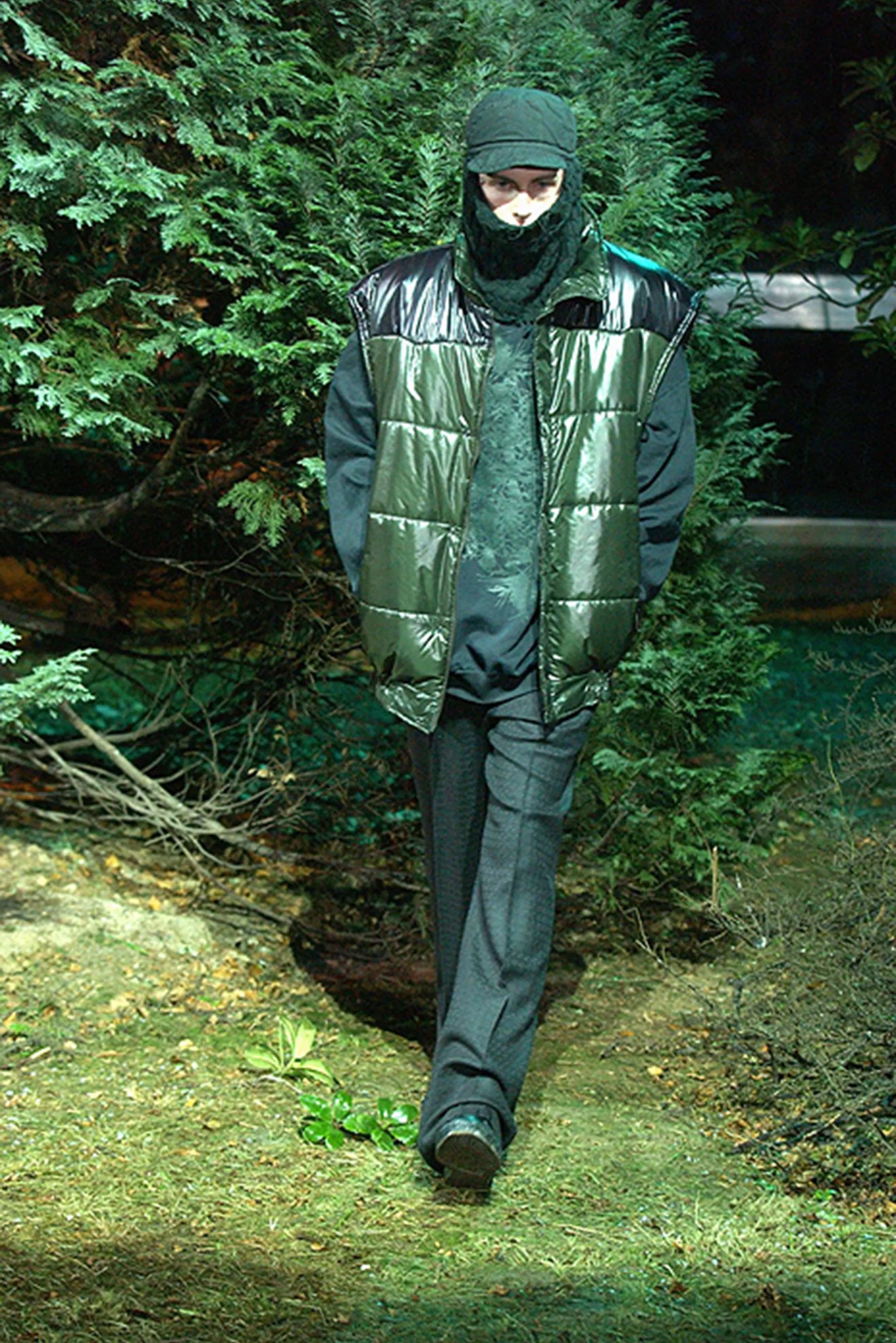 AW02 Raf Simons ‘Virginia Creeper’ Elasticated Sleeveless Puffer Vest