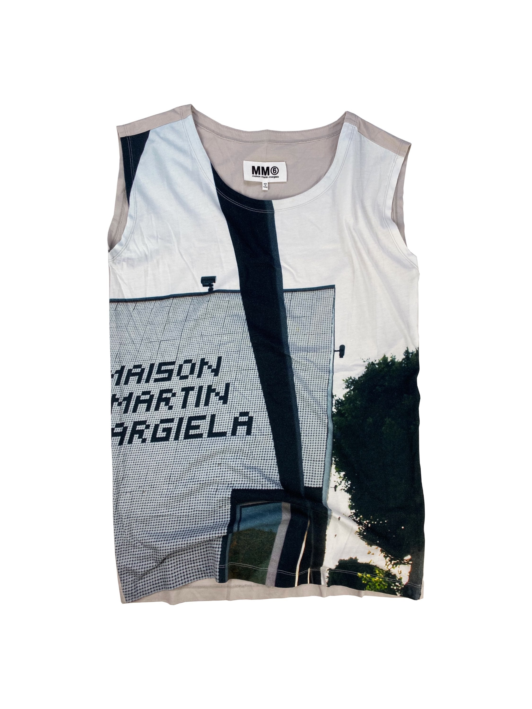 Maison Margiela MM6 Landscape Oversized  Sleeveless Tank-top