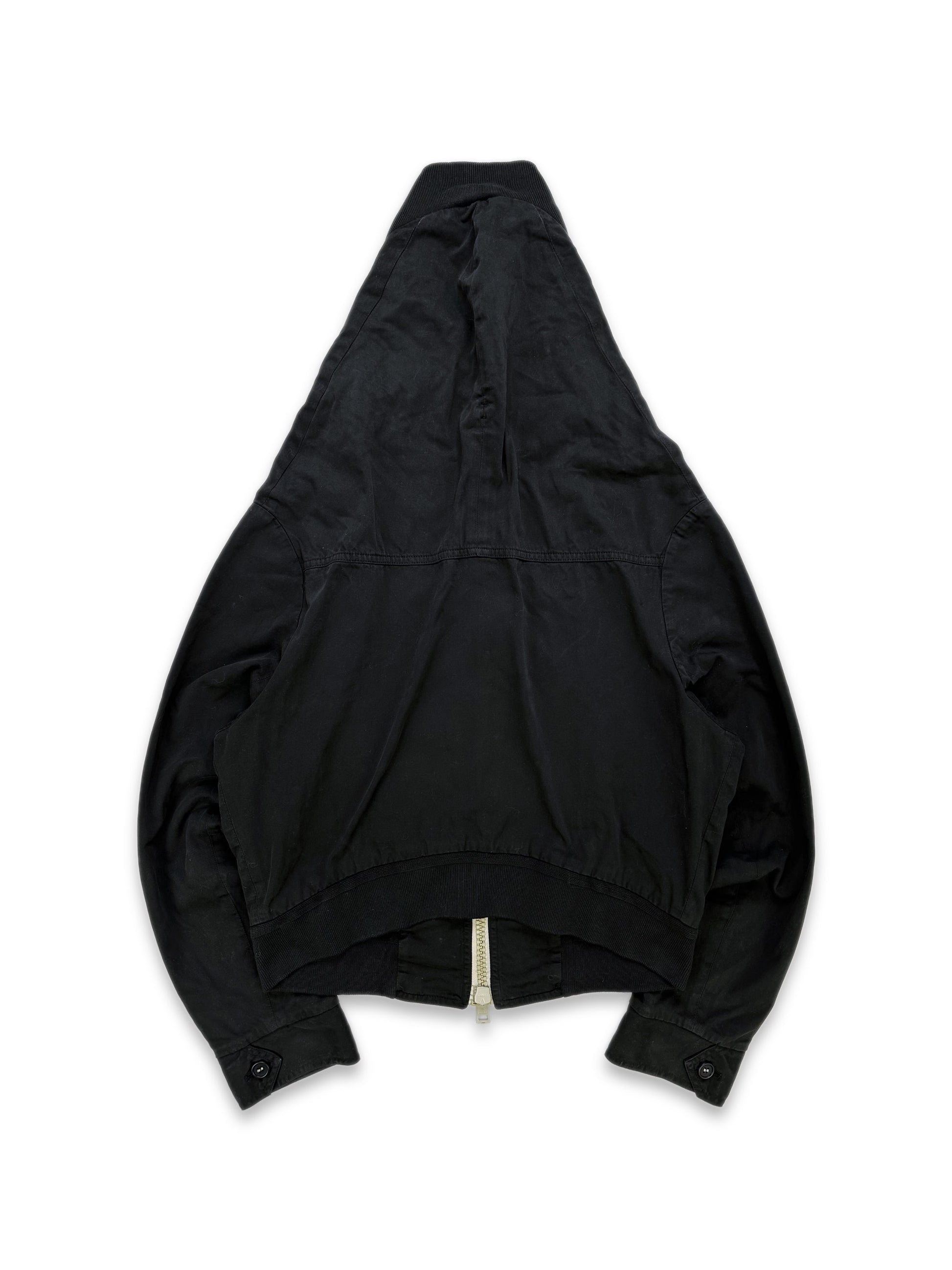 AW05 Maison Margiela ‘Paparazzi’ Hunchback Black Bomber Jacket