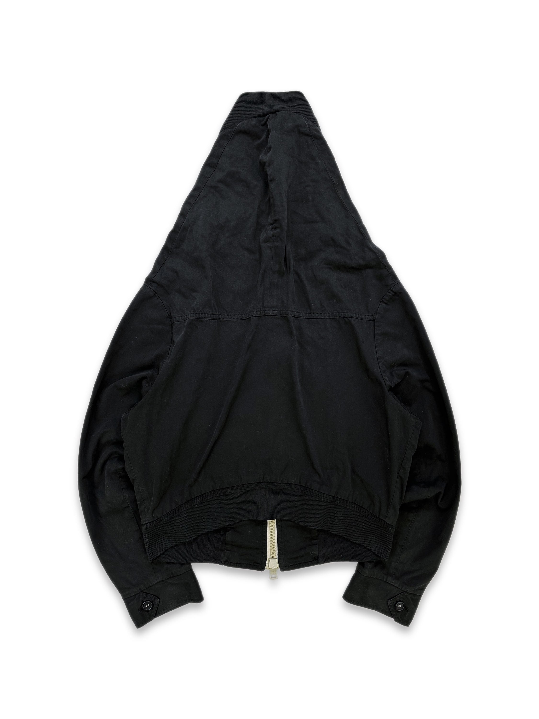 AW05 Maison Margiela ‘Paparazzi’ Hunchback Black Bomber Jacket