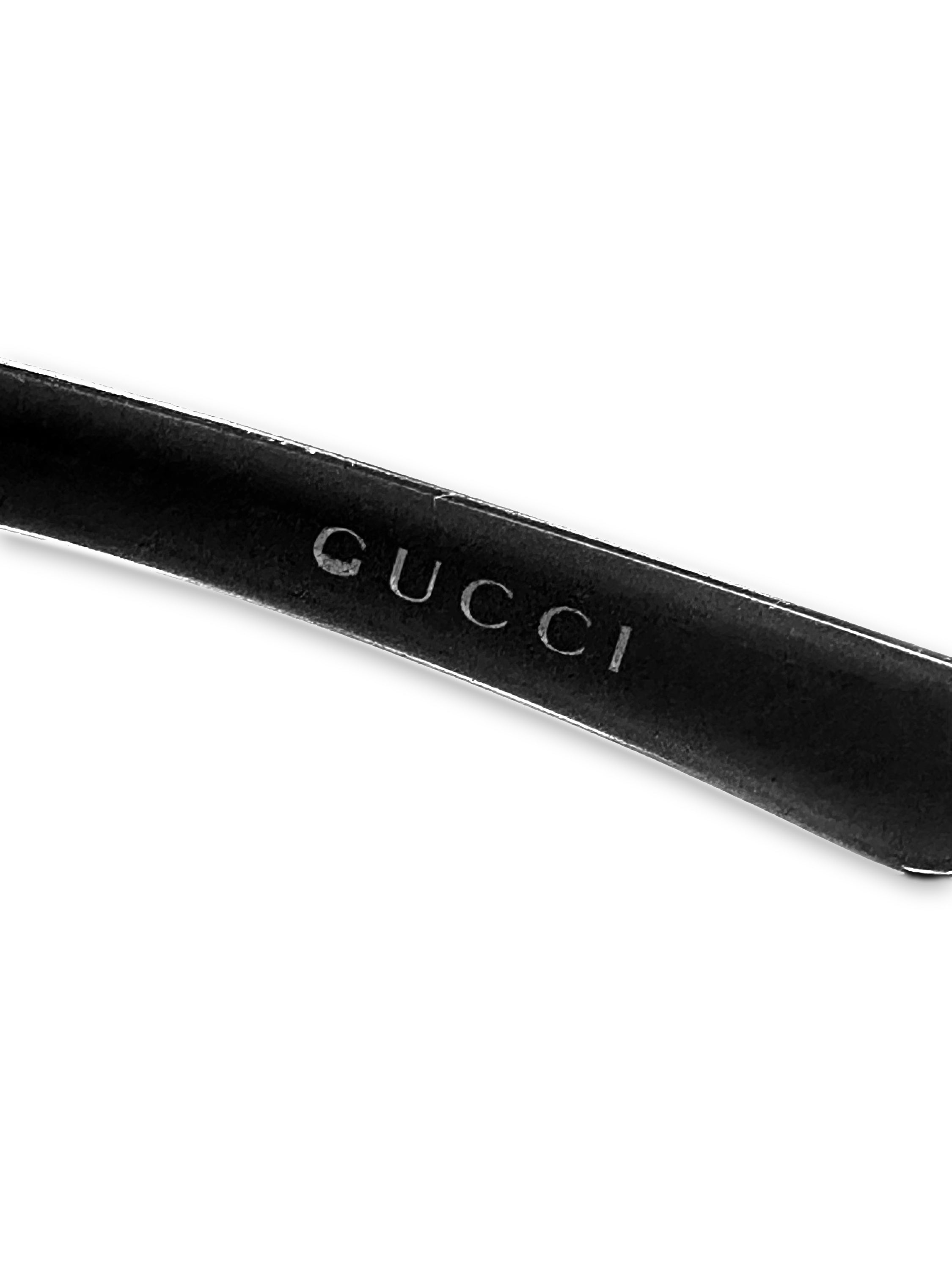 00s Gucci Horsebit Rimless Gradient Tint Visor Sunglasses