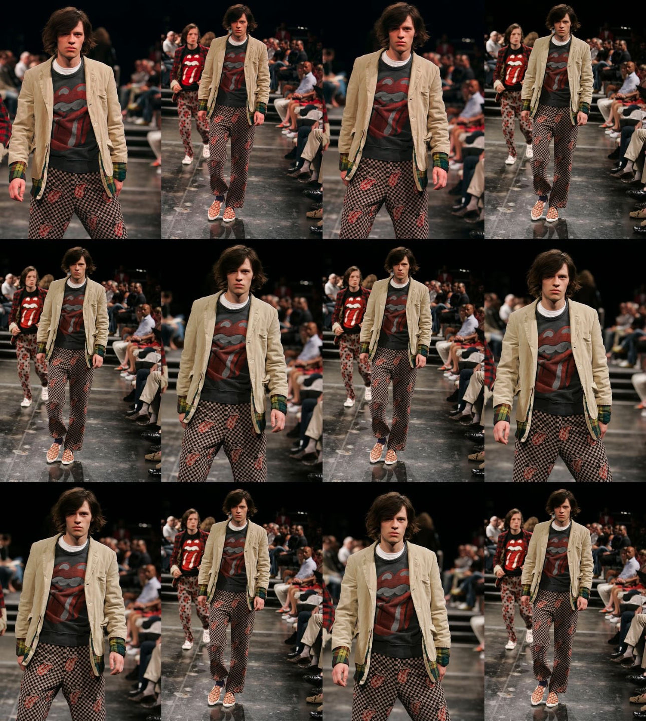 SS06 Comme des Garçons Homme Plus x Rolling Stones ‘Tongue and Lips’ Graphic Cr