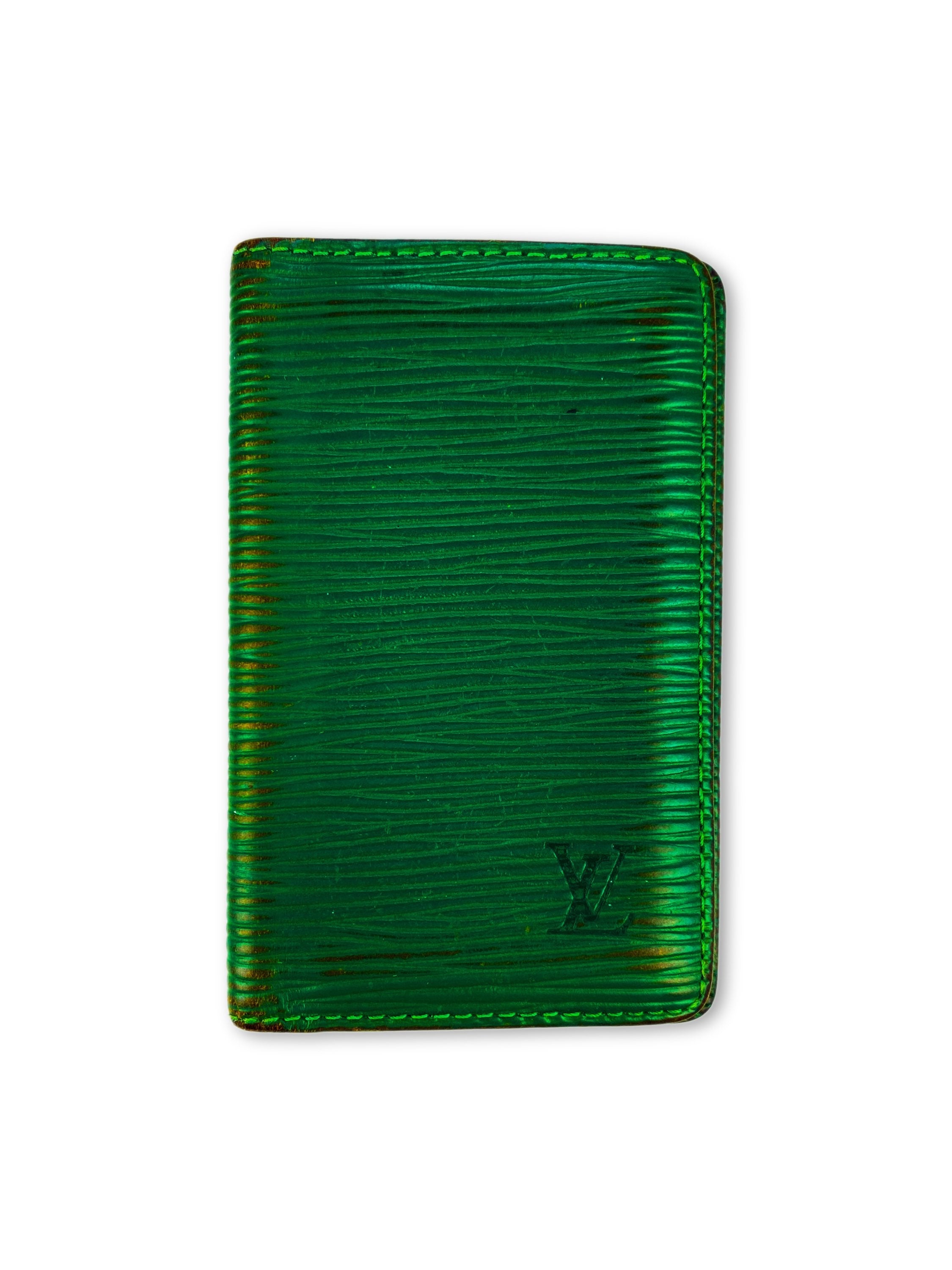 Louis Vuitton Pine Green Embossed Bifold Wallet