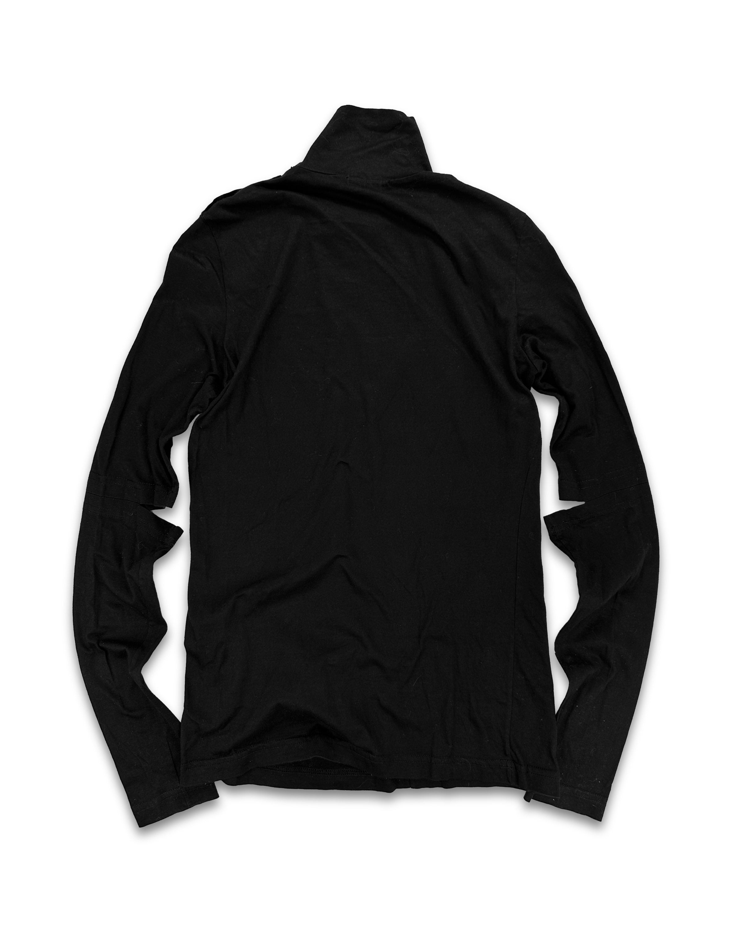 1997 Helmut Lang Button Collar ‘Cut-Out’ Elbow Turtleneck