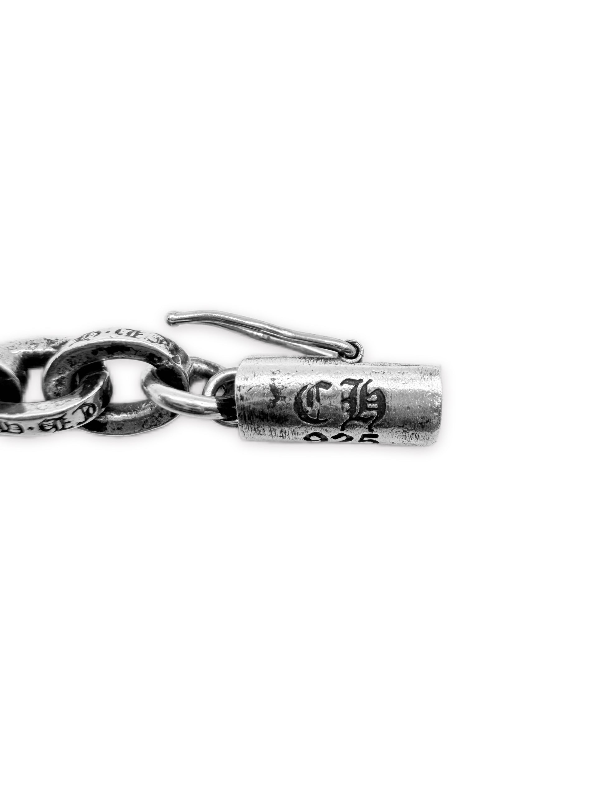 Chrome Hearts 7 in Paper Chain .925 Silver Bracelet