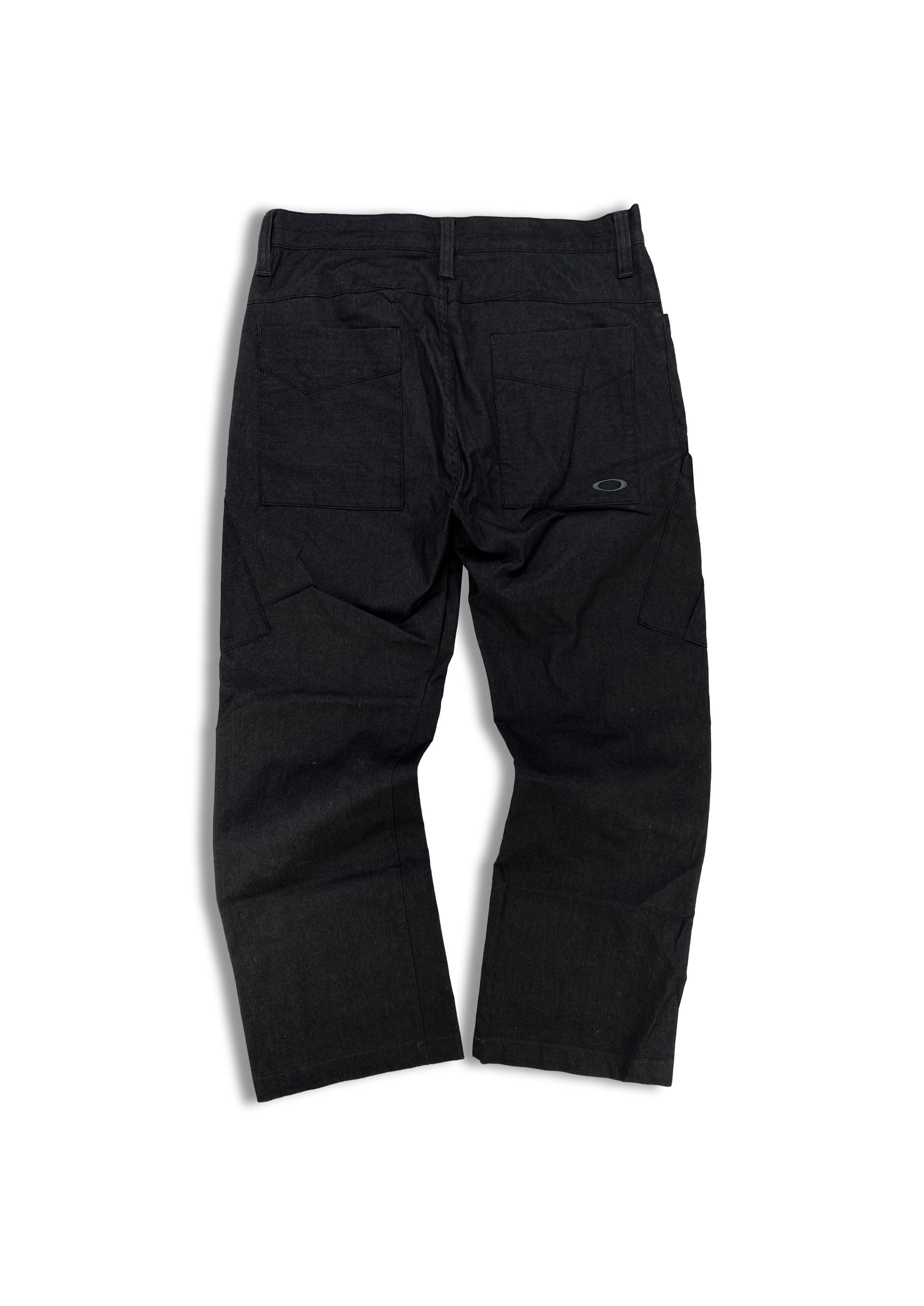 00s Oakley Spellout Heavyweight Ash Wash Embroidered Cargo Pants
