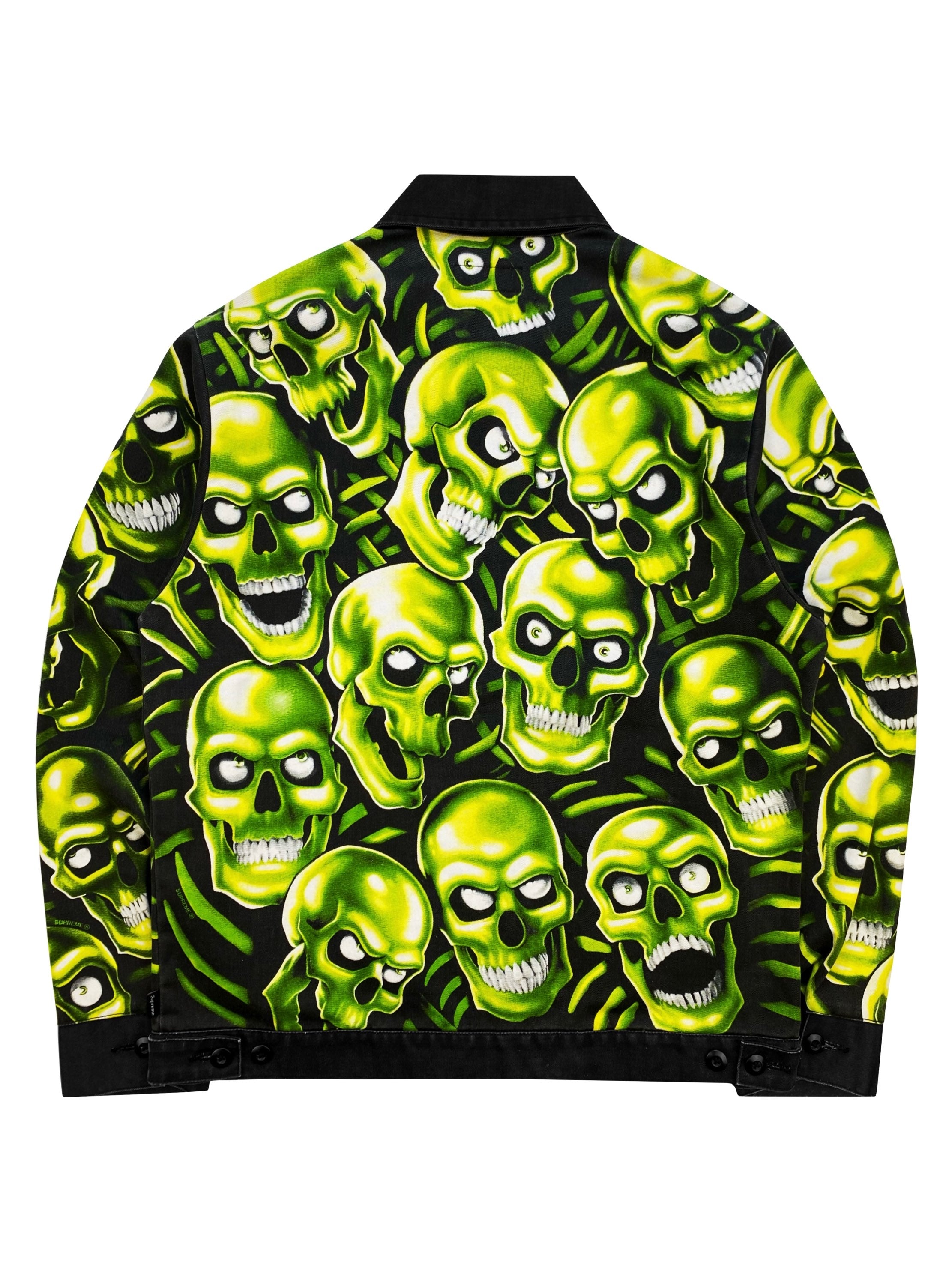 SS18 Supreme ‘Skull Pile’ Full Print Denim Trucker Jacket