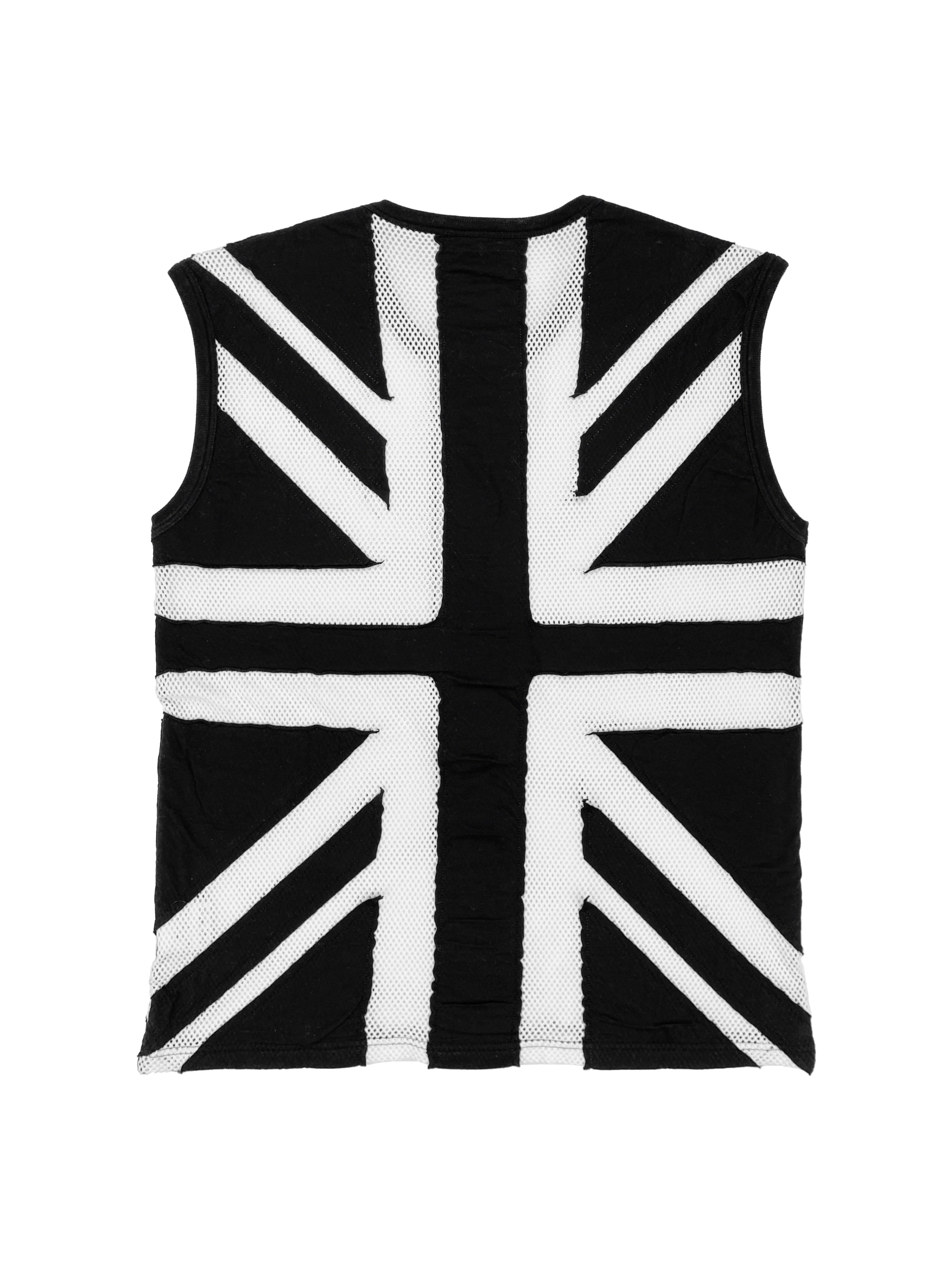SS06 DIOR HOMME BY HEDI SLIMANE PERFORATED MESH FLAG TANK TOP