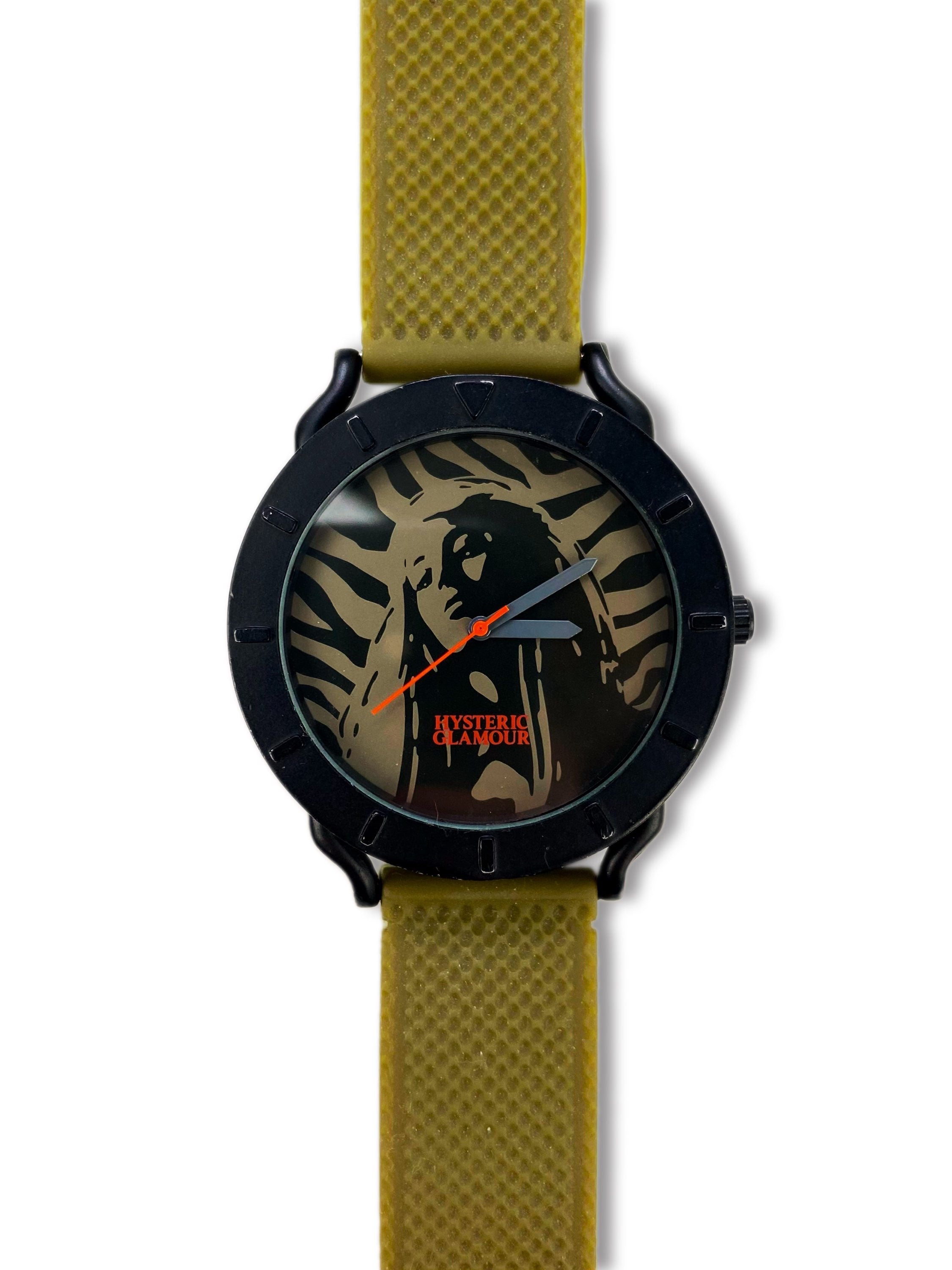 Hysteric Glamour Olive Green ‘Show Girl’ Metallic Watch