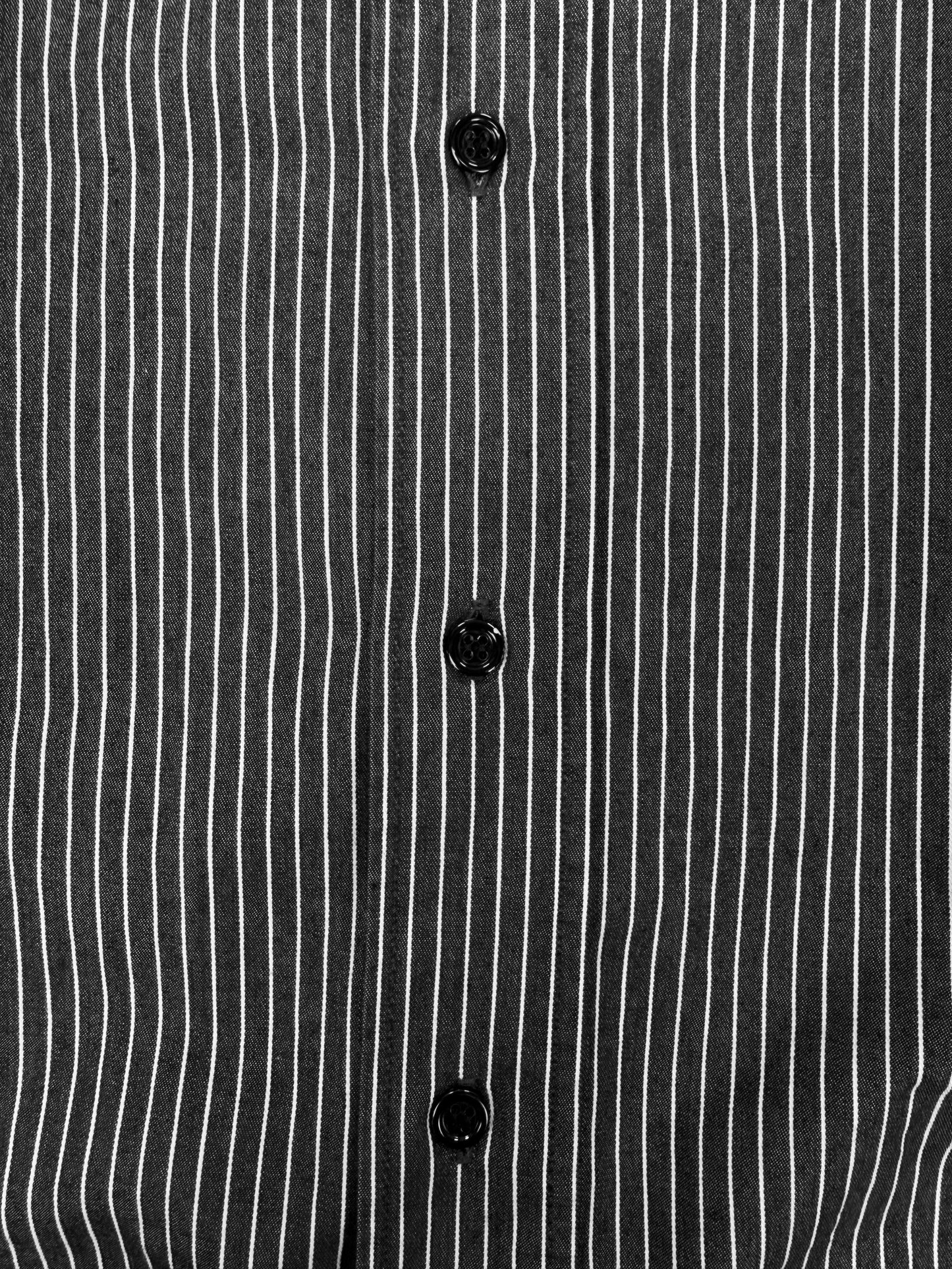 00s Dior Homme Black Pinstripe Button Up Long Sleeve Shirt