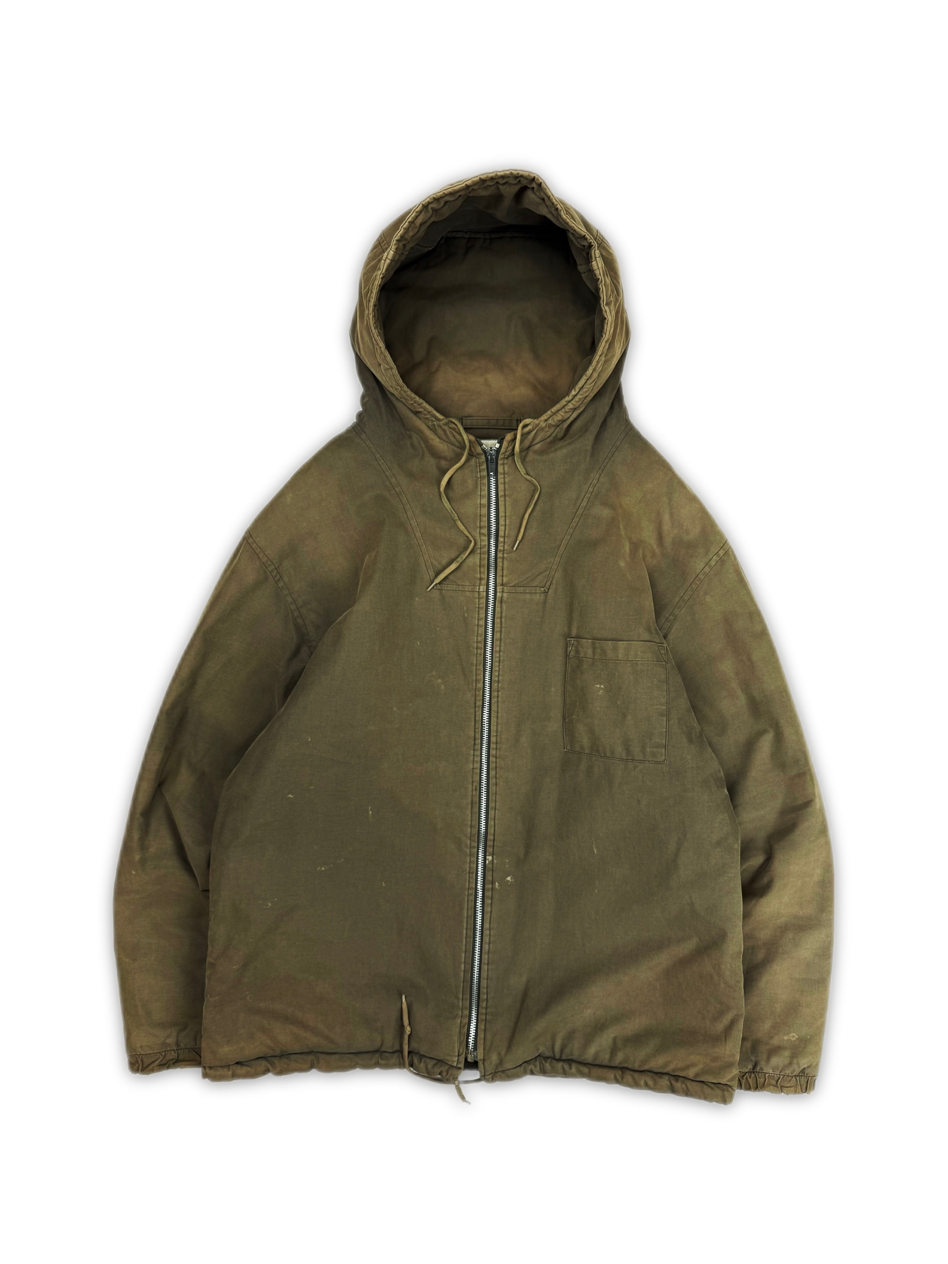 AW99 Helmut Lang Olive Cotton One Pocket Padded Jacket