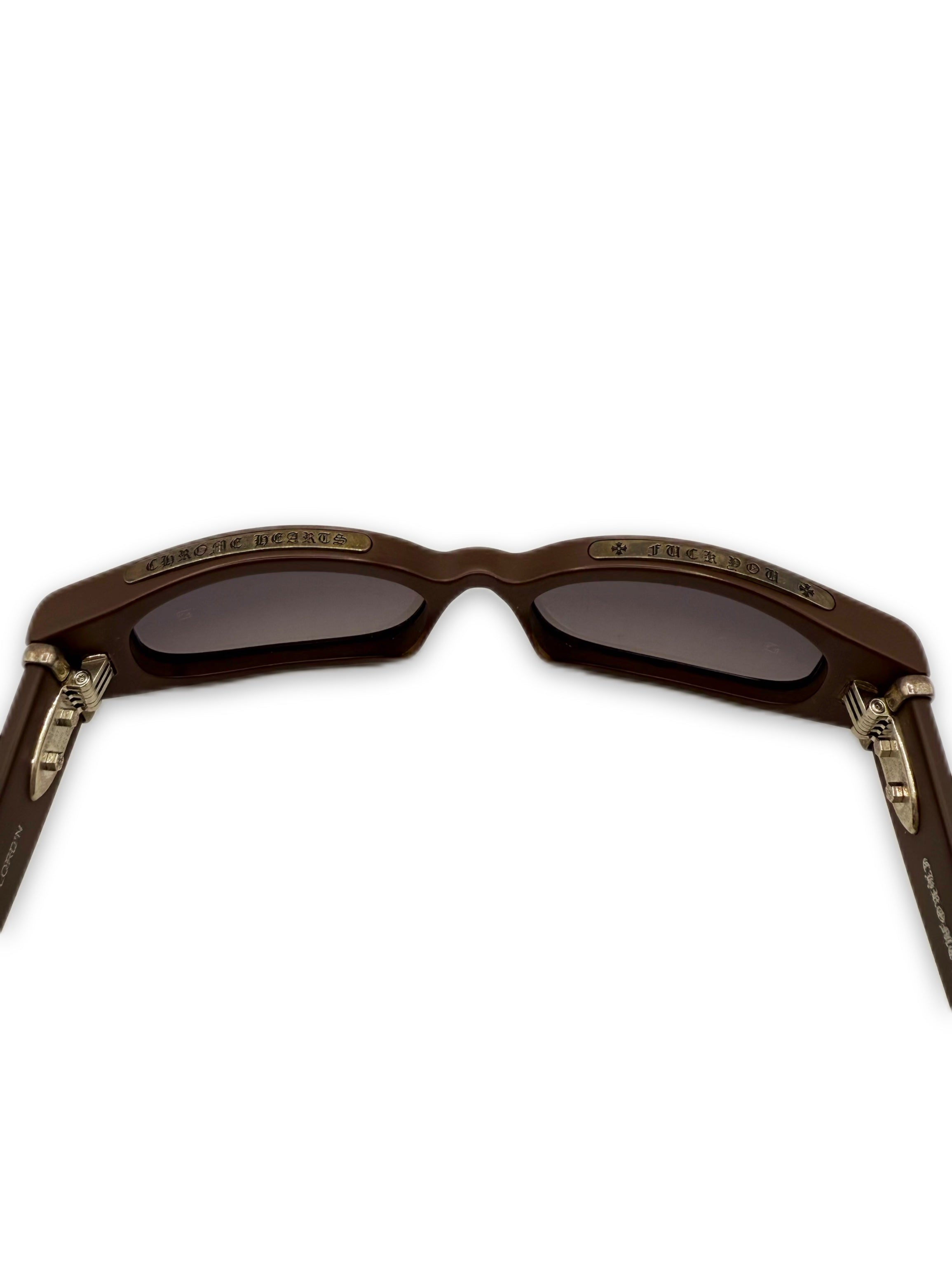 Chrome Hearts Mocha Lord’n Oval ‘Fuck You’ Sunglasses