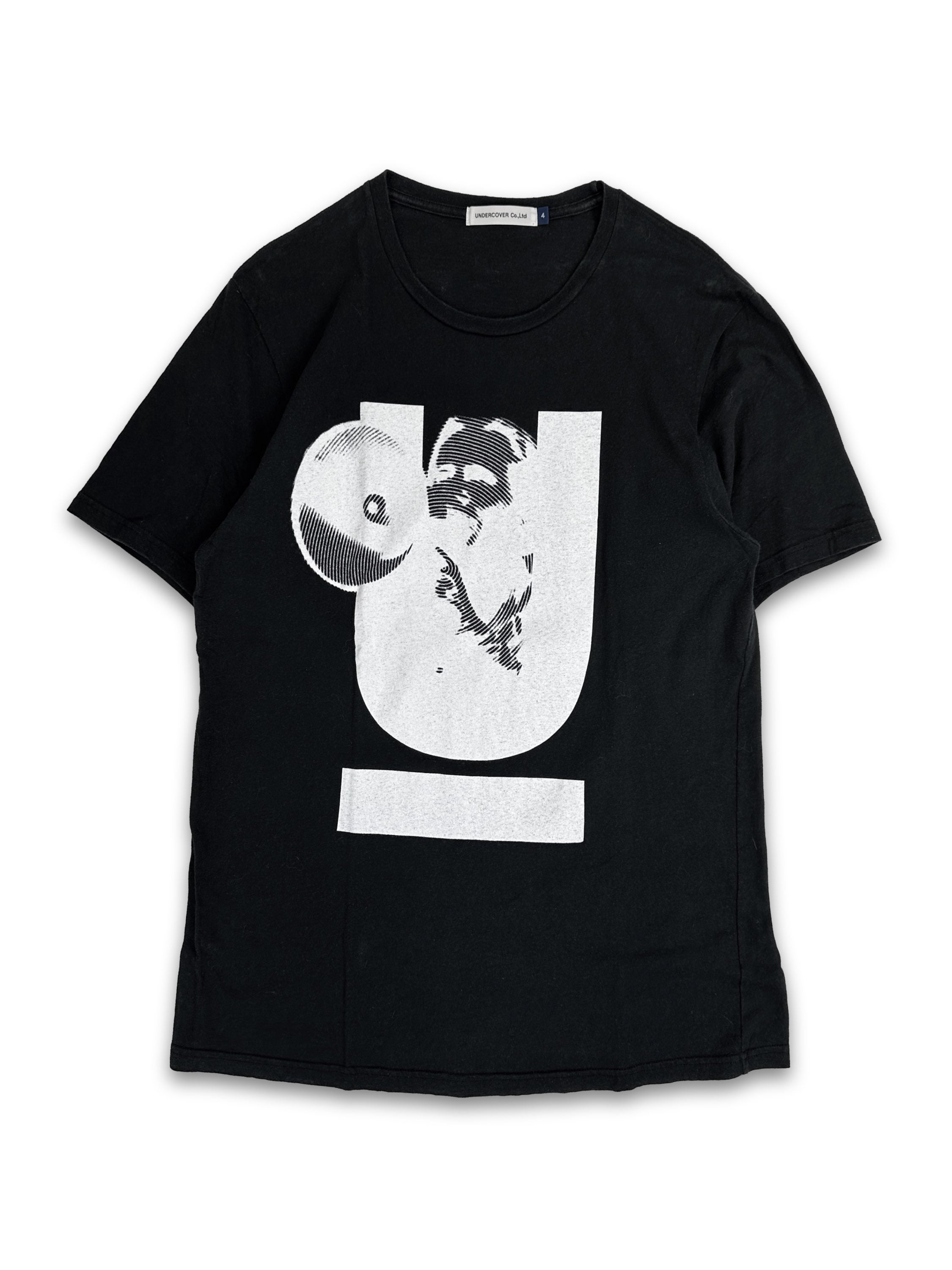 00s Undercover ‘U’ Logo White Contrast Graphic T-Shirt