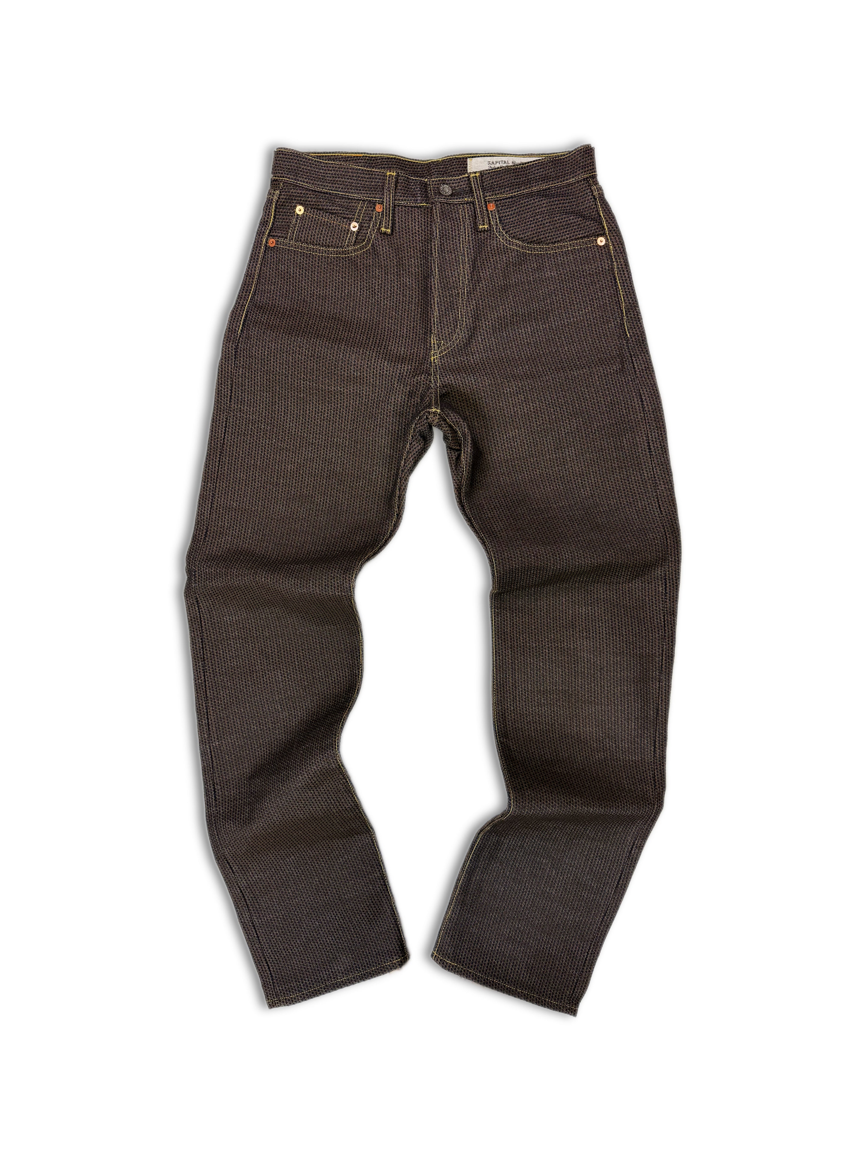 Kapital ‘Century’ Monkey Cisco Brown Boot Cut Heavy Weight Denim