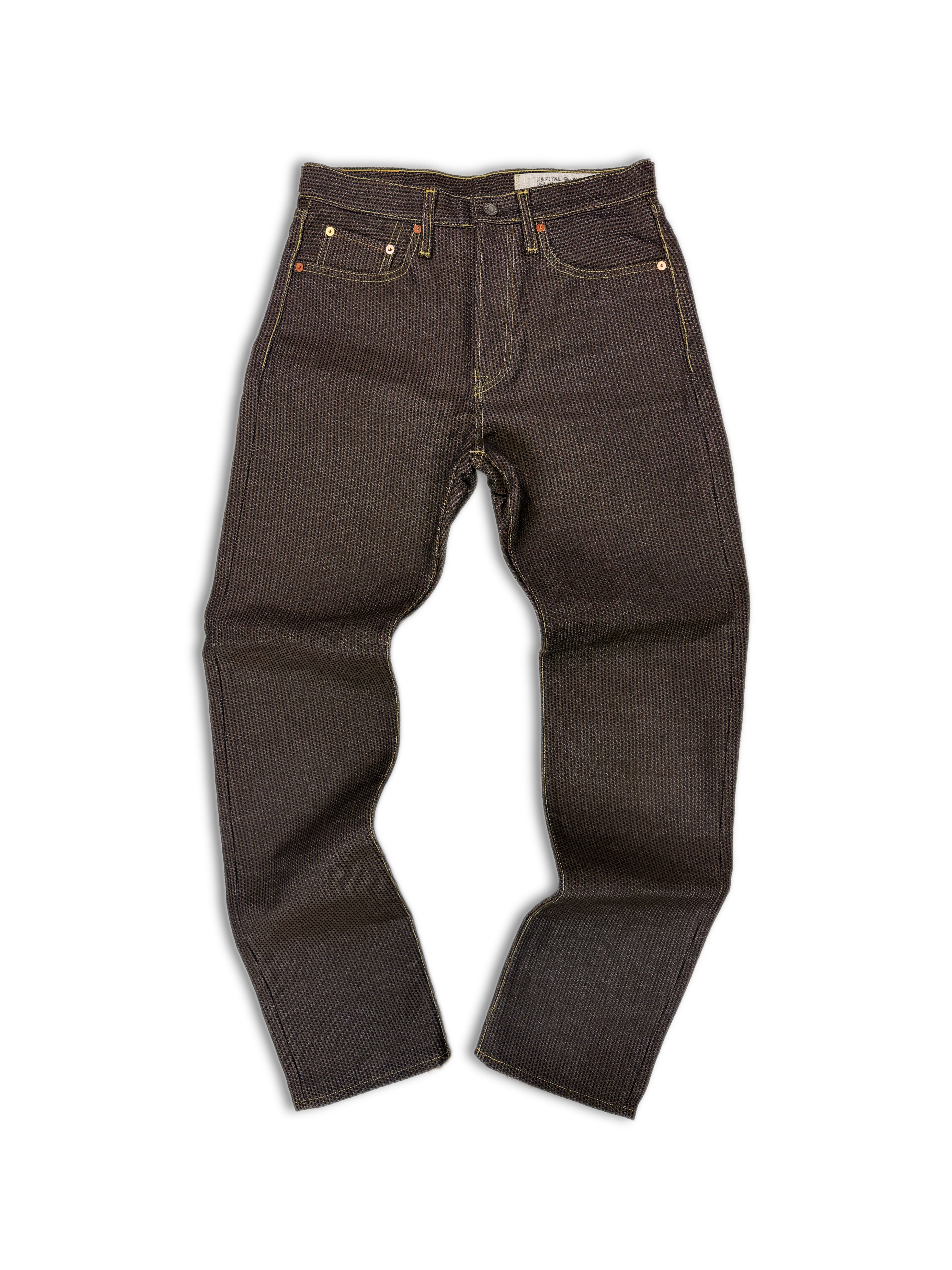 Kapital ‘Century’ Monkey Cisco Brown Boot Cut Heavy Weight Denim